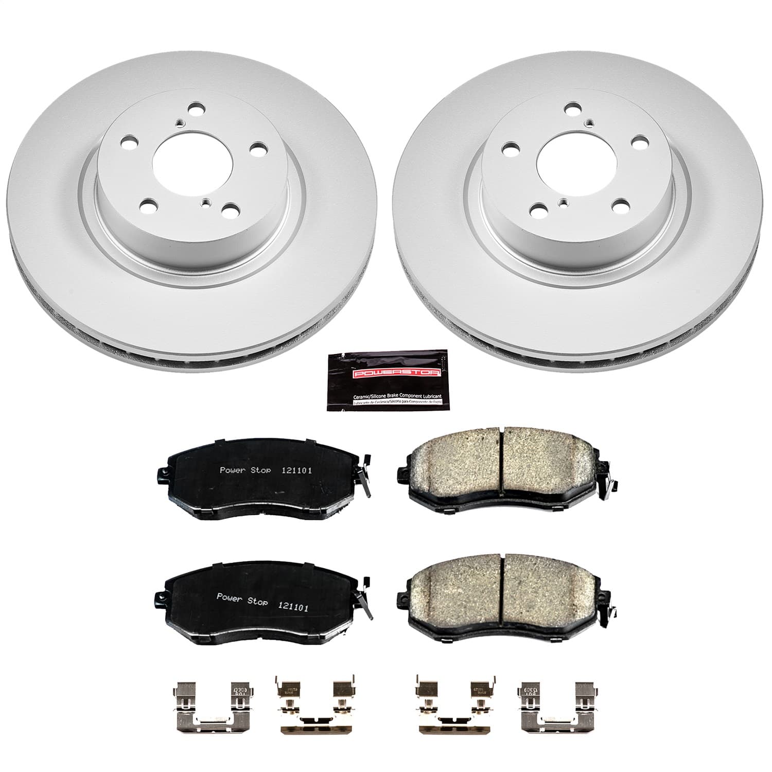 Power Stop - CRK6111 - Front - Disc Brake Pad and Rotor Kit image 1