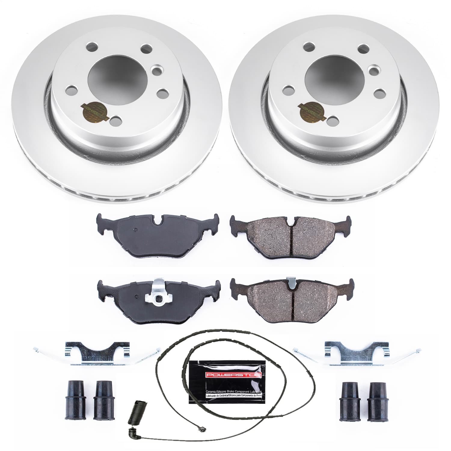 Power Stop - CRK613 - Rear - Disc Brake Pad and Rotor Kit image 1
