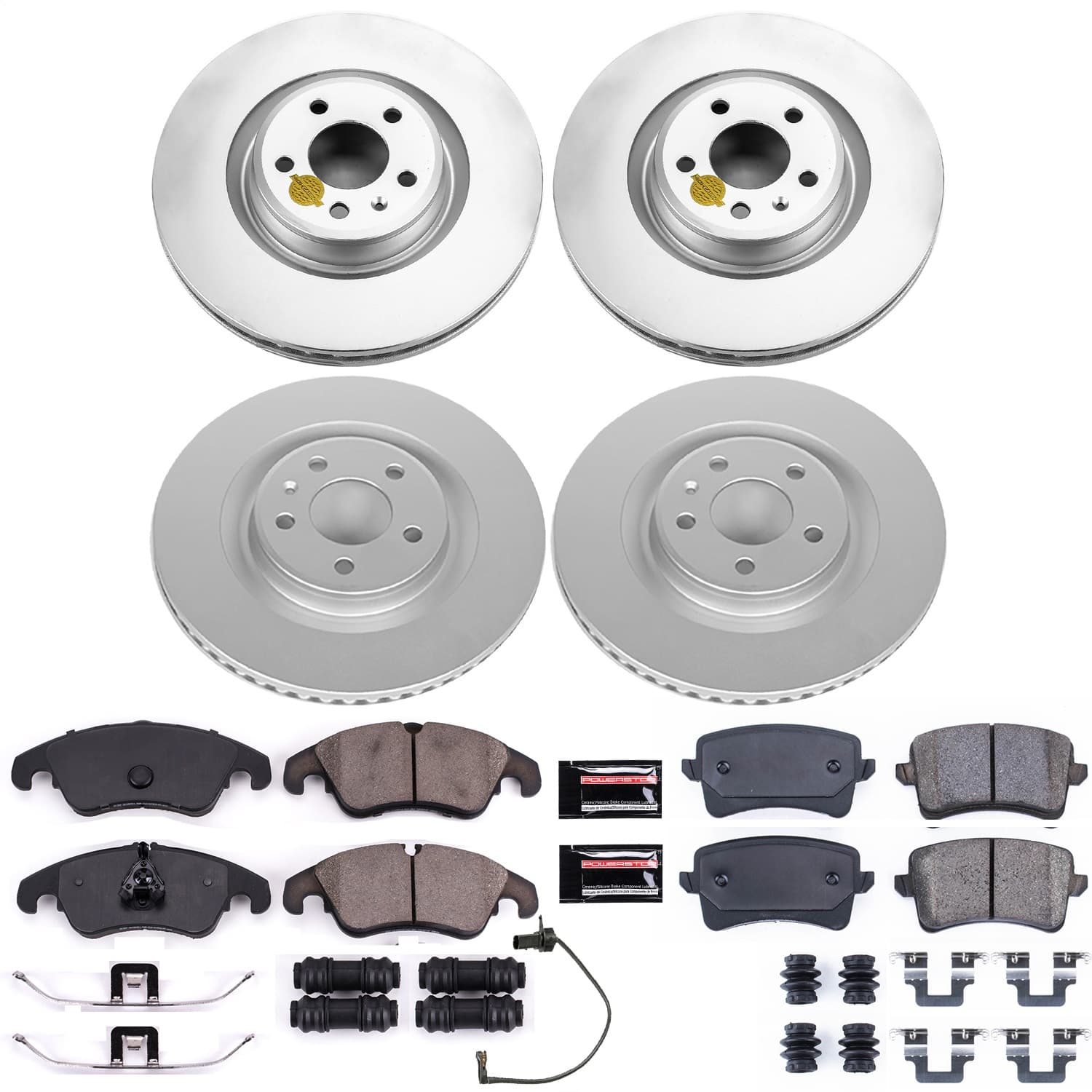Power Stop - CRK6143 - Front and Rear - Disc Brake Pad and Rotor Kit image 1