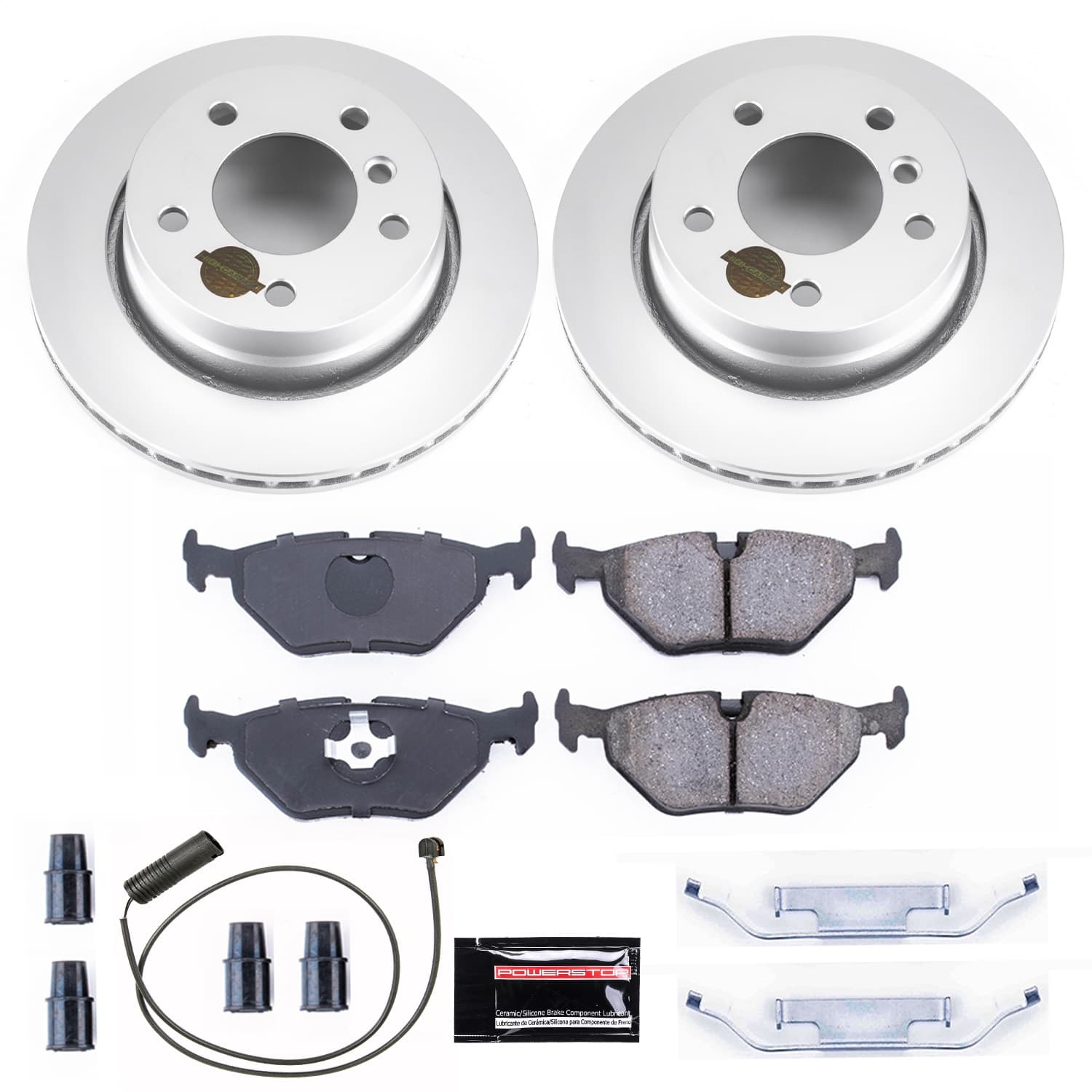 Power Stop - CRK615 - Rear - Disc Brake Pad and Rotor Kit image 1