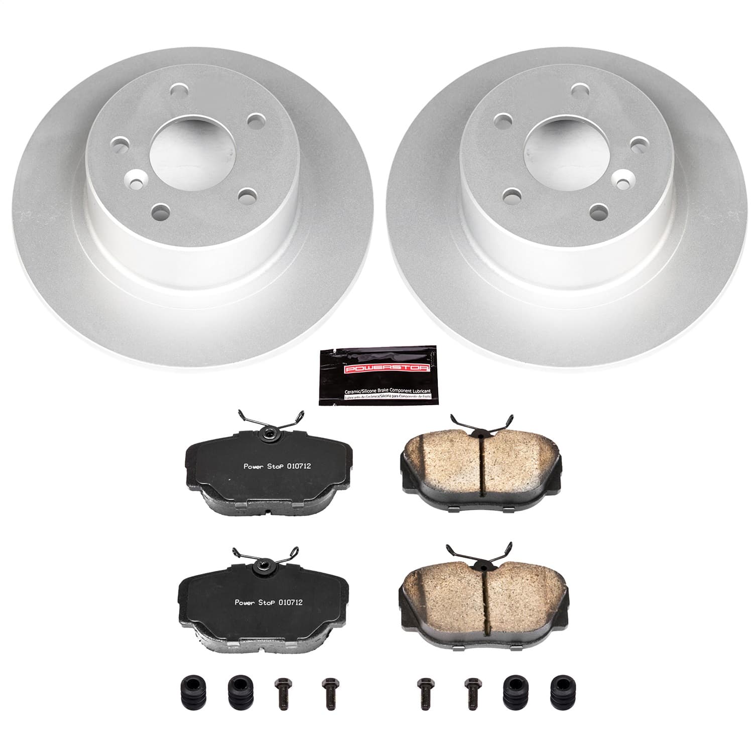 Power Stop - CRK6152 - Rear - Disc Brake Pad and Rotor Kit image 1
