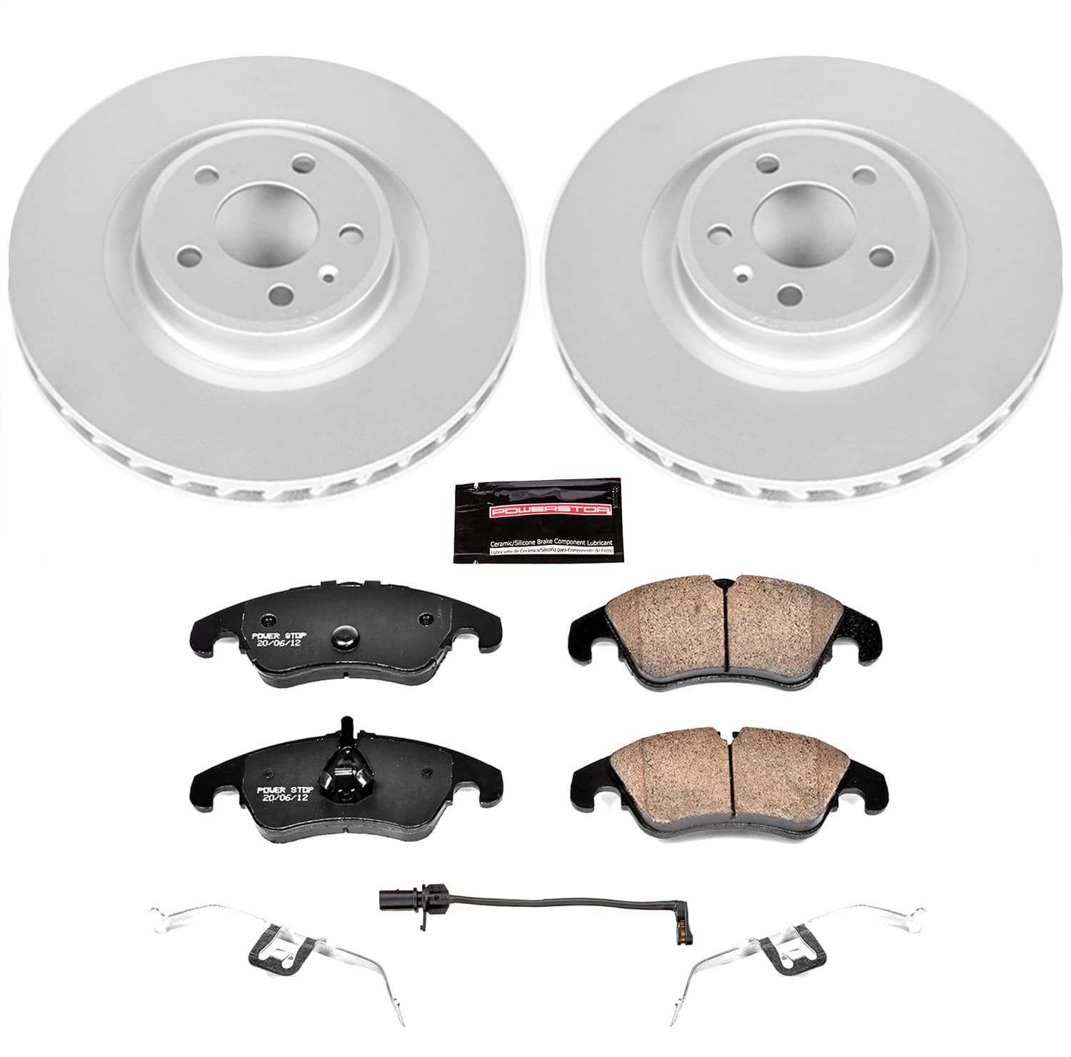 Power Stop - CRK6154 - Front - Disc Brake Pad and Rotor Kit image 1