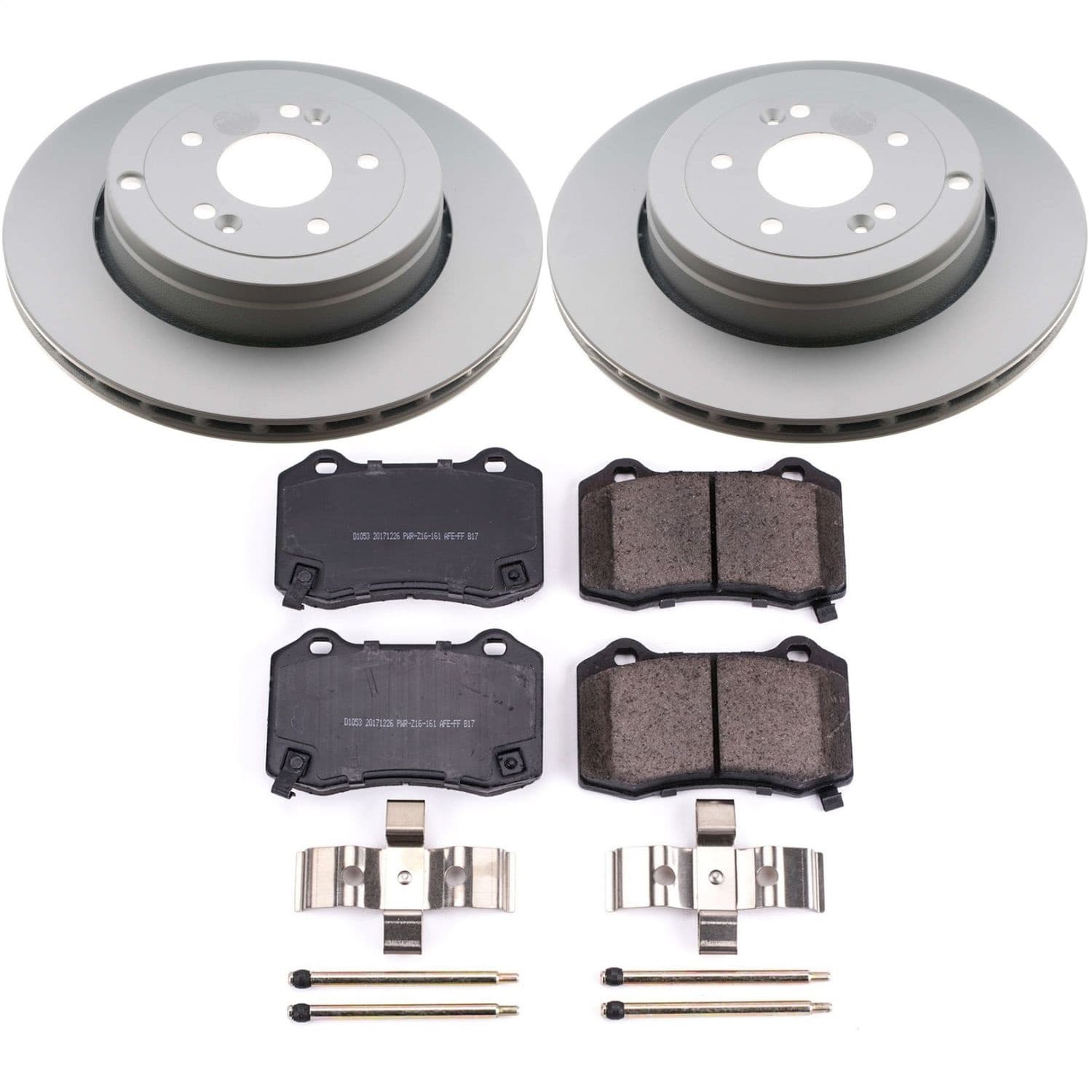 Power Stop - CRK6165 - Rear - Disc Brake Pad and Rotor Kit image 1