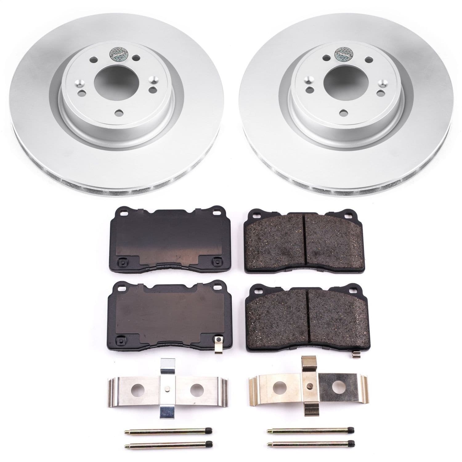 Power Stop - CRK6166 - Front - Disc Brake Pad and Rotor Kit image 1