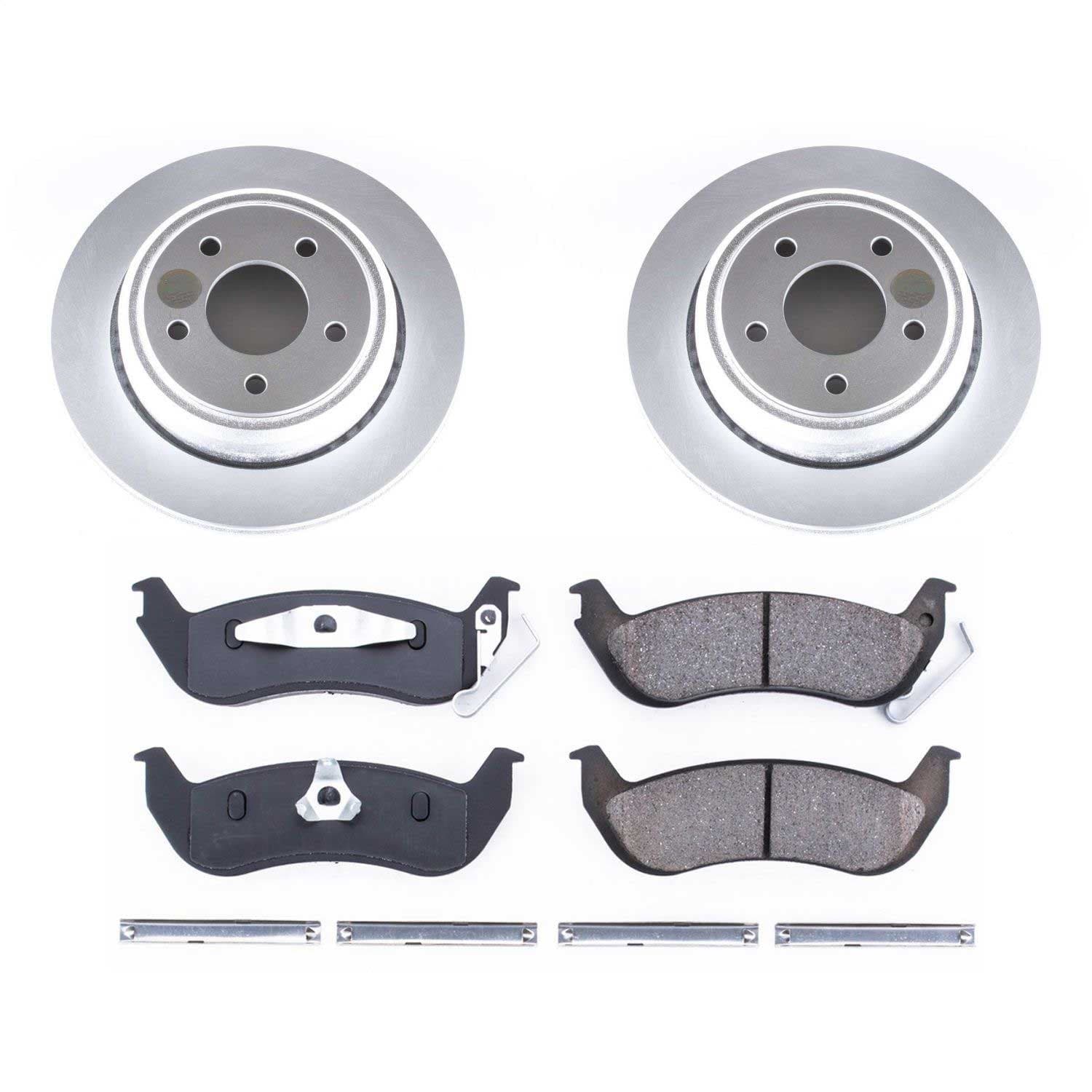 Power Stop - CRK6181 - Rear - Disc Brake Pad and Rotor Kit image 1