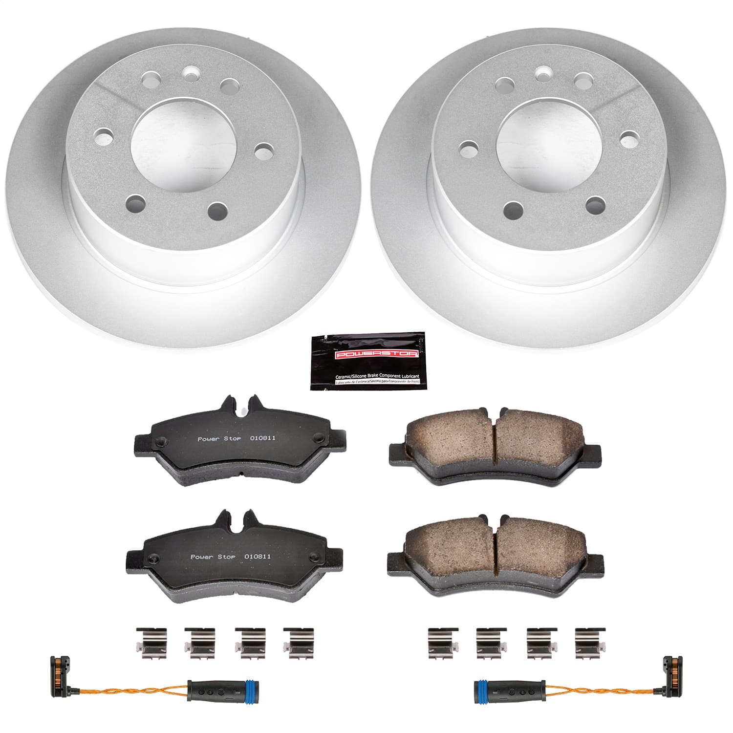 Power Stop - CRK6197 - Rear - Disc Brake Pad and Rotor Kit image 1