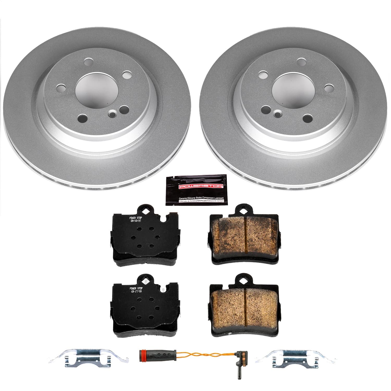 Power Stop - CRK6201 - Rear - Disc Brake Pad and Rotor Kit image 1