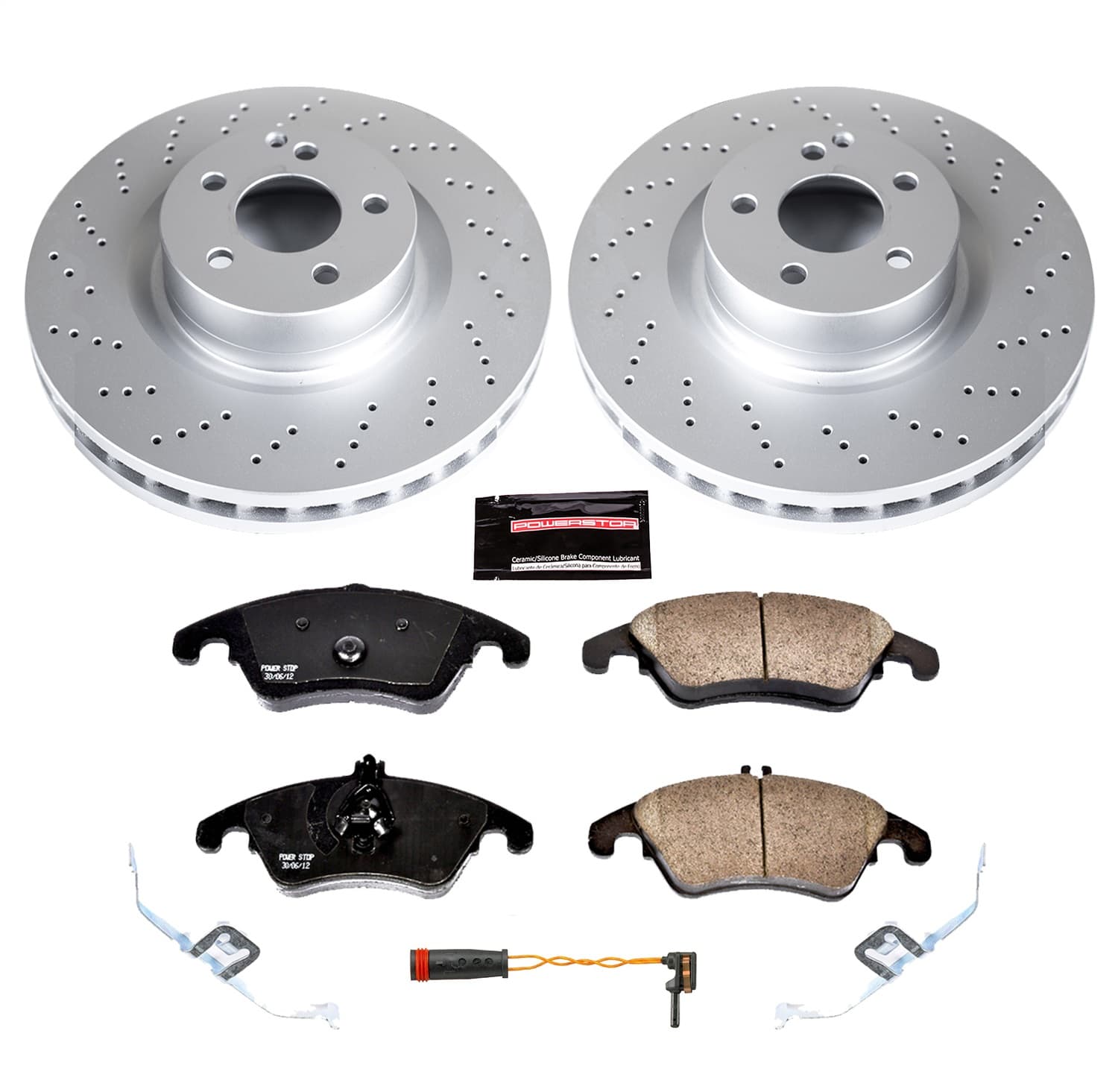 Power Stop - CRK6207 - Front - Disc Brake Pad and Rotor Kit image 1