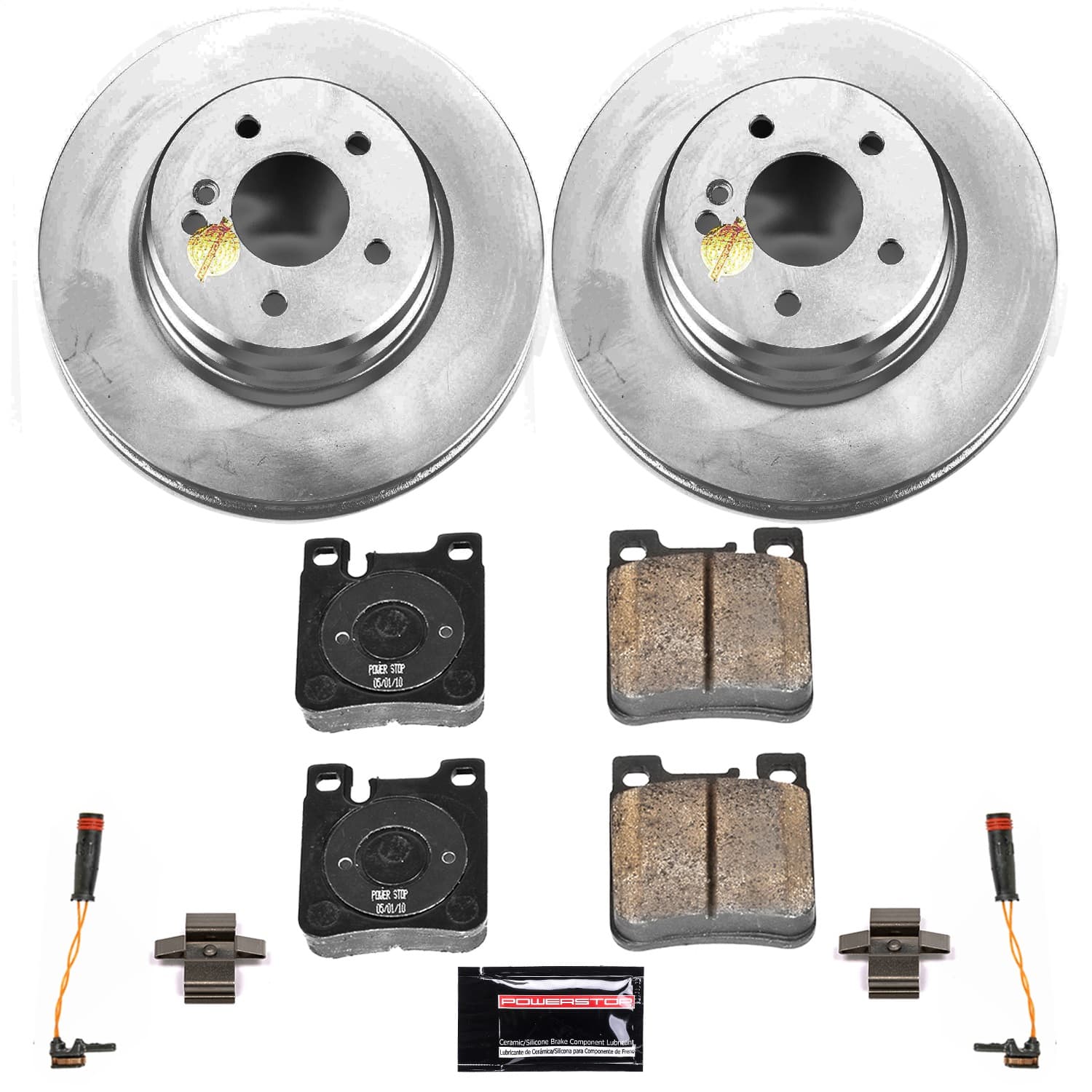 Power Stop - CRK6226 - Rear - Disc Brake Pad and Rotor Kit image 1