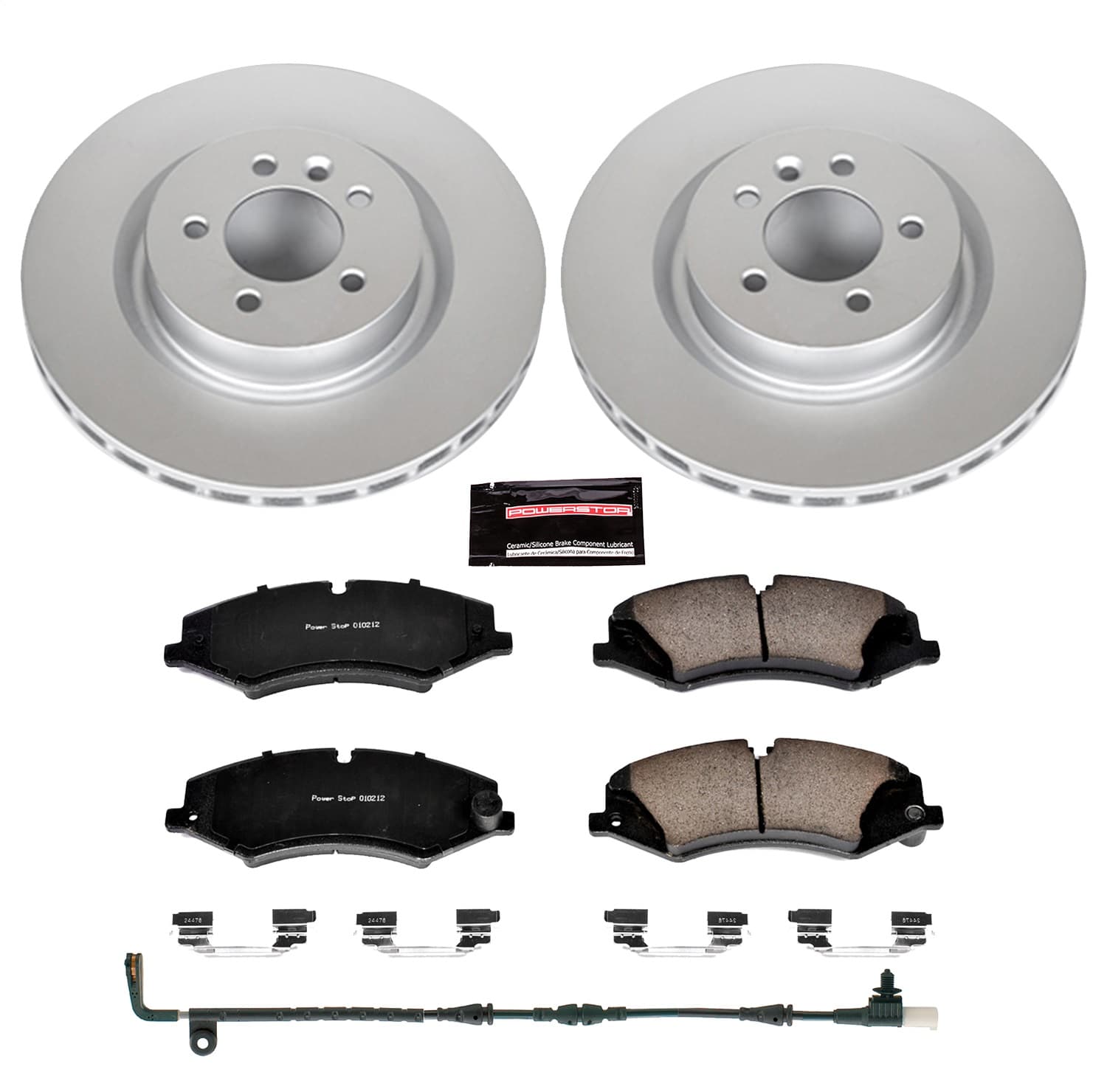Power Stop - CRK6228 - Front - Disc Brake Pad and Rotor Kit image 1
