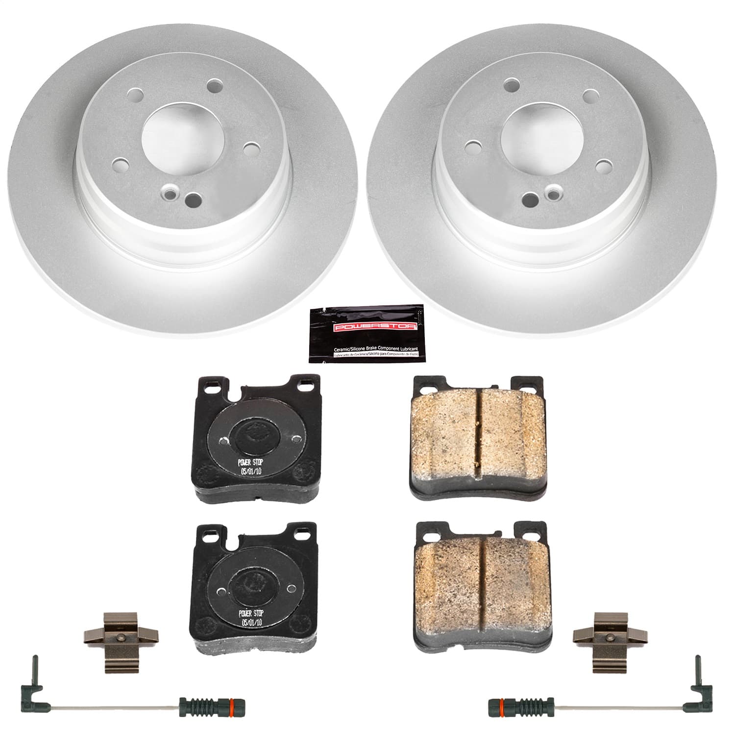 Power Stop - CRK624 - Rear - Disc Brake Pad and Rotor Kit image 1