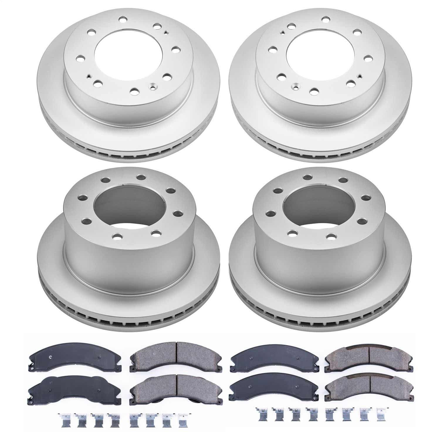 Power Stop - CRK6260 - Front and Rear - Disc Brake Pad and Rotor Kit image 1