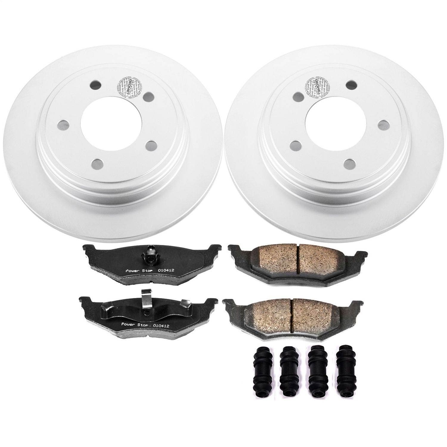 Power Stop - CRK6263 - Rear - Disc Brake Pad and Rotor Kit image 1