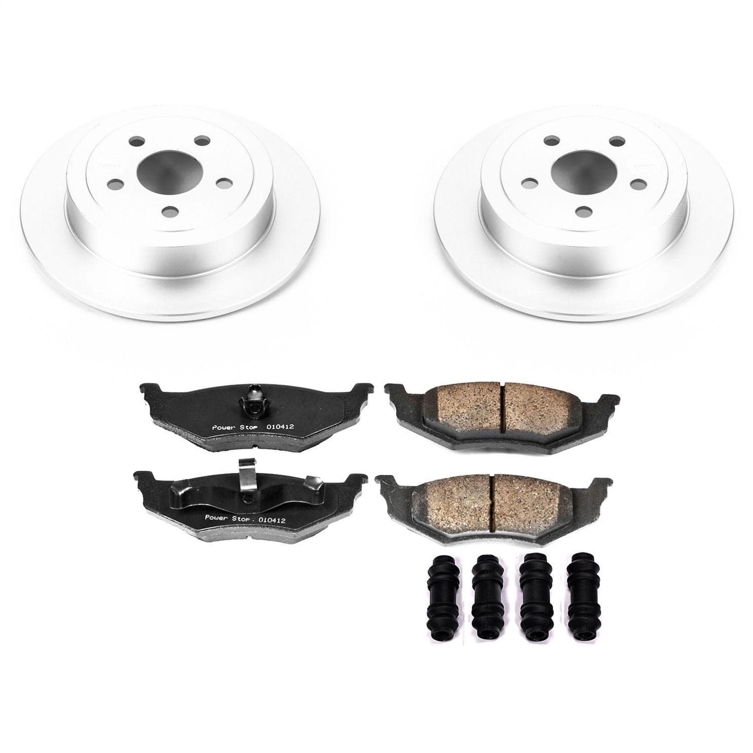 Power Stop - CRK6266 - Rear - Disc Brake Pad and Rotor Kit image 1