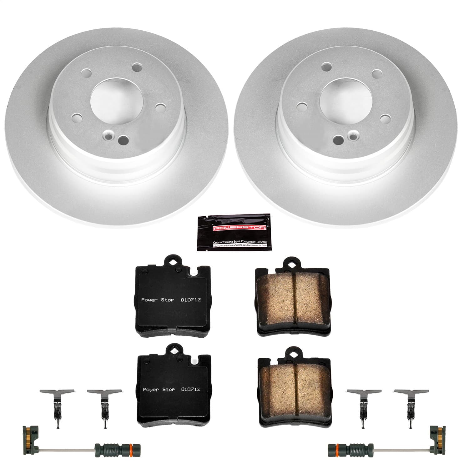 Power Stop - CRK627 - Rear - Disc Brake Pad and Rotor Kit image 1