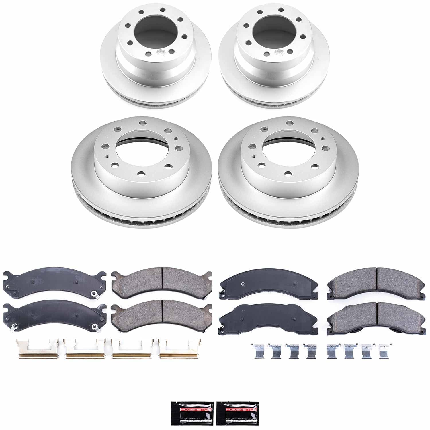 Power Stop - CRK6274 - Front and Rear - Disc Brake Pad and Rotor Kit image 1