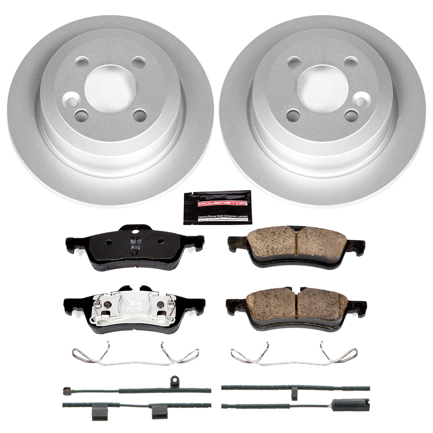 Power Stop - CRK6280 - Rear - Disc Brake Pad and Rotor Kit image 1