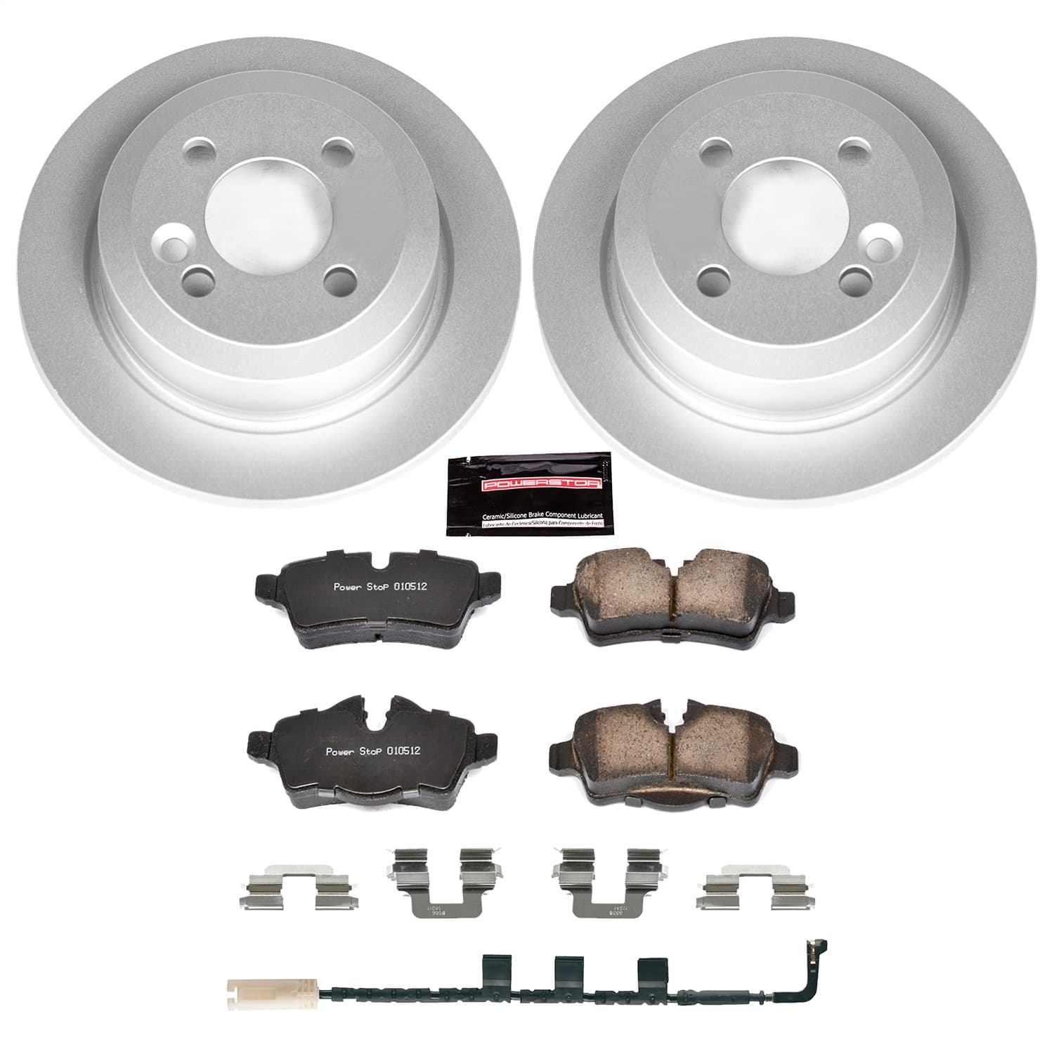 Power Stop - CRK6281 - Rear - Disc Brake Pad and Rotor Kit image 1