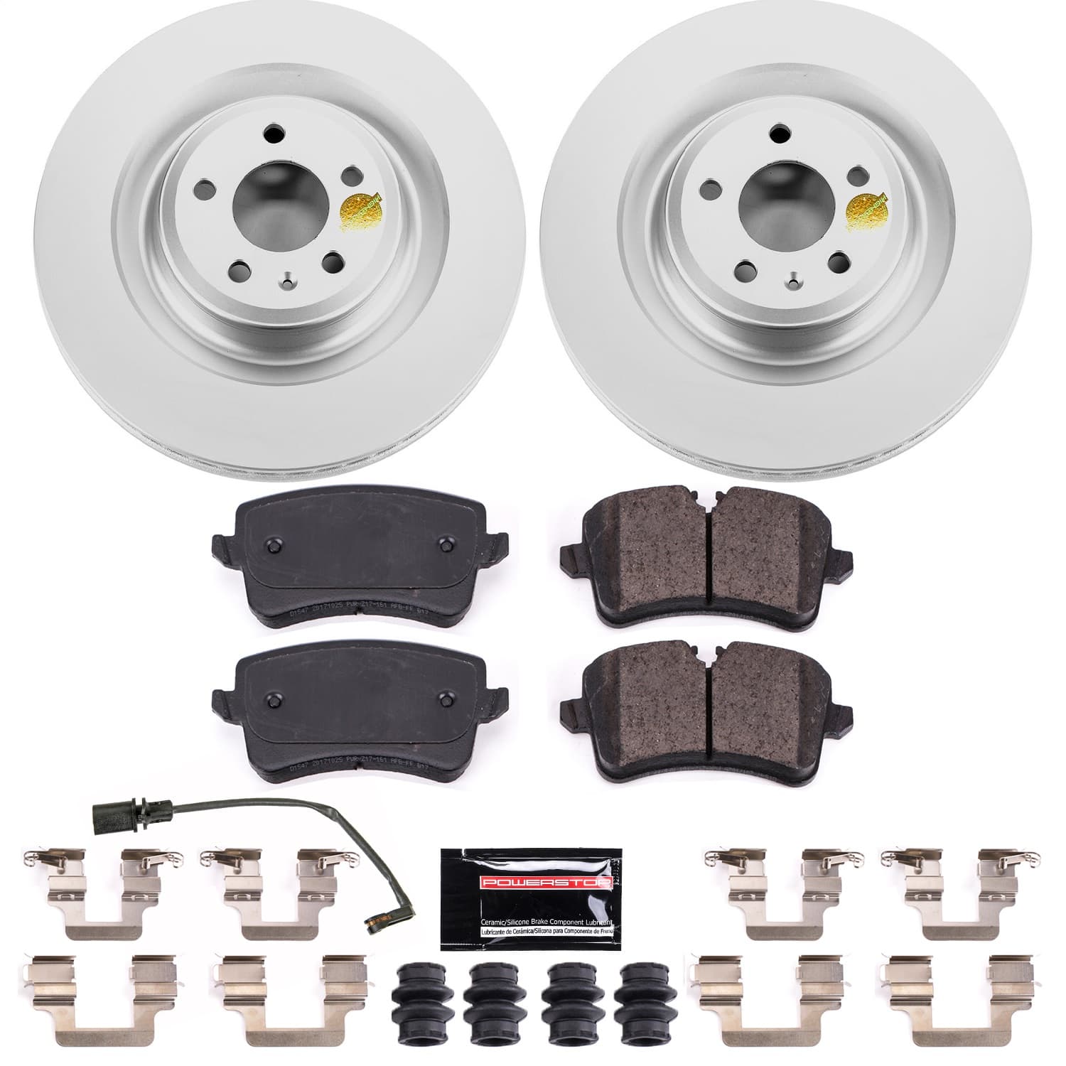 Power Stop - CRK6287 - Rear - Disc Brake Pad and Rotor Kit image 1