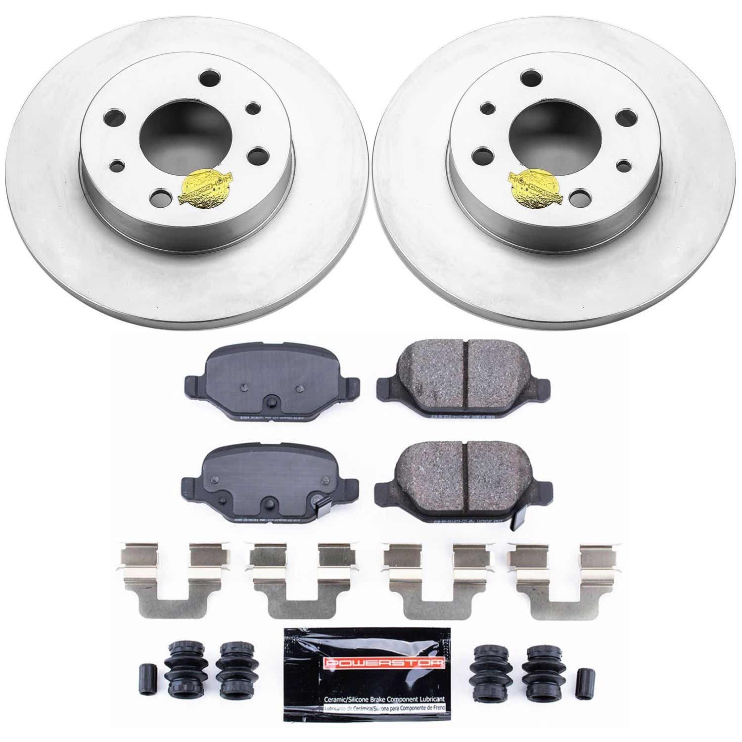 Power Stop - CRK6292 - Rear - Disc Brake Pad and Rotor Kit image 1