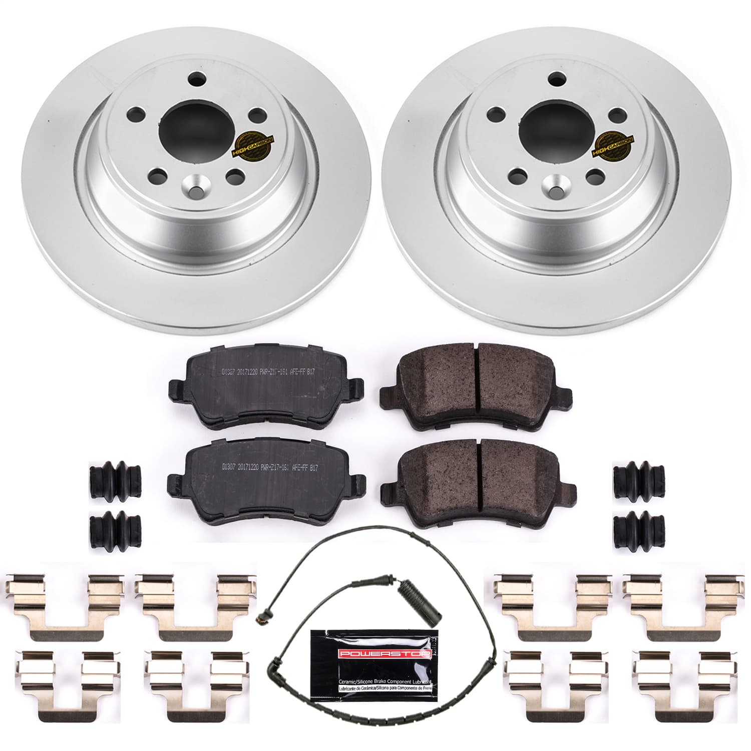 Power Stop - CRK6293 - Rear - Disc Brake Pad and Rotor Kit image 1