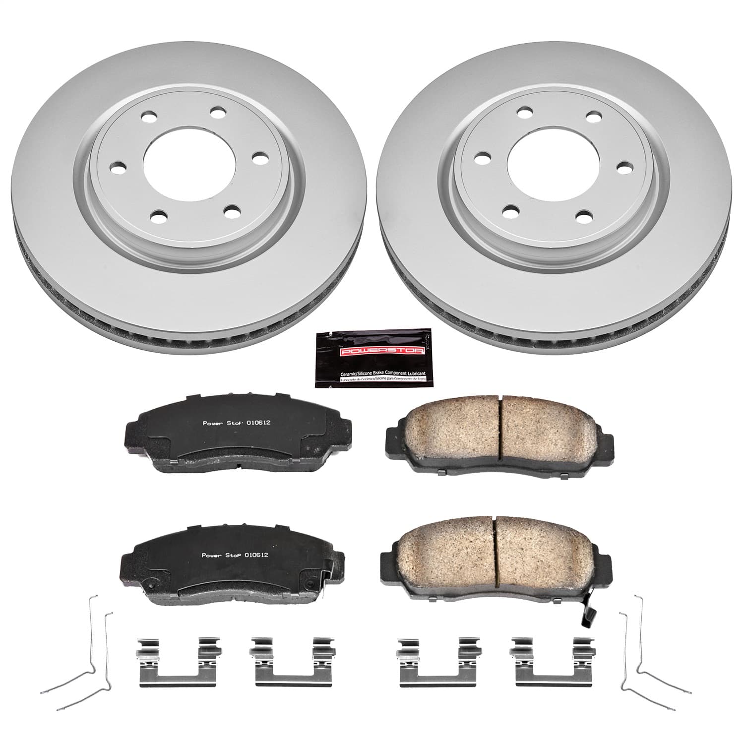 Power Stop - CRK6321 - Front - Disc Brake Pad and Rotor Kit image 1