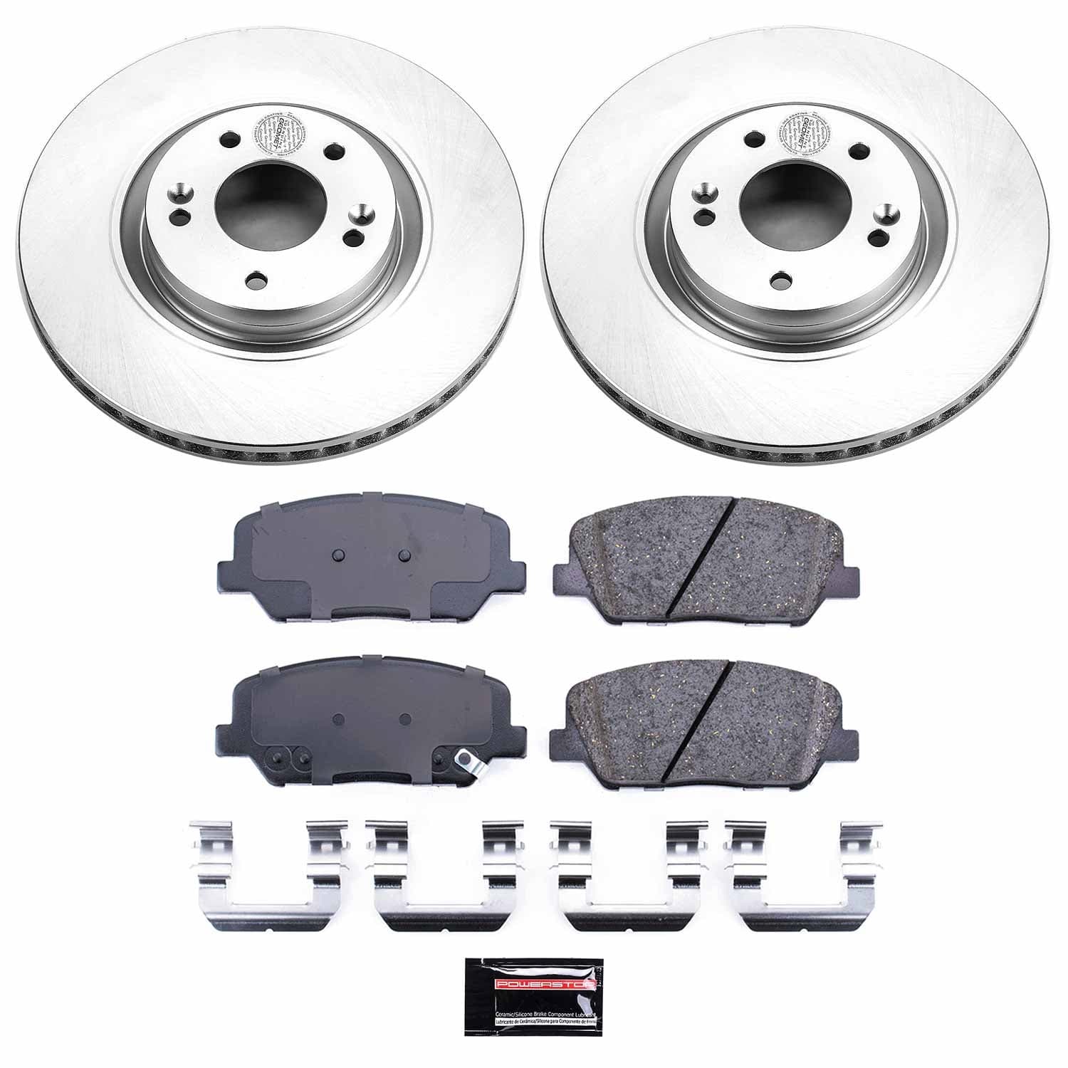 Power Stop - CRK6324 - Front - Disc Brake Pad and Rotor Kit image 1