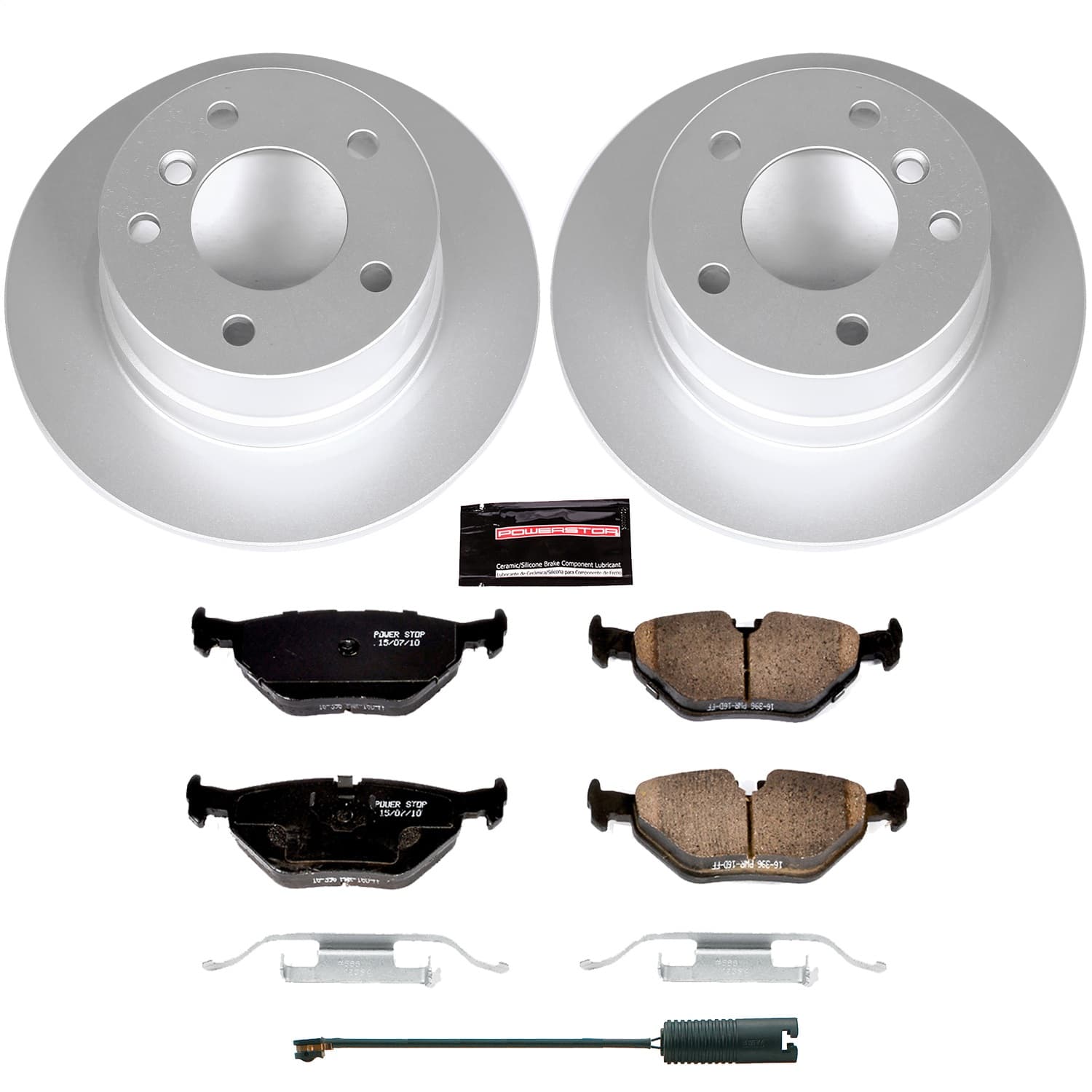 Power Stop - CRK633 - Rear - Disc Brake Pad and Rotor Kit image 1