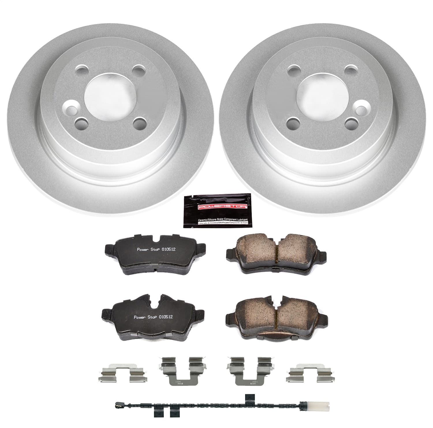 Power Stop - CRK6331 - Rear - Disc Brake Pad and Rotor Kit image 1