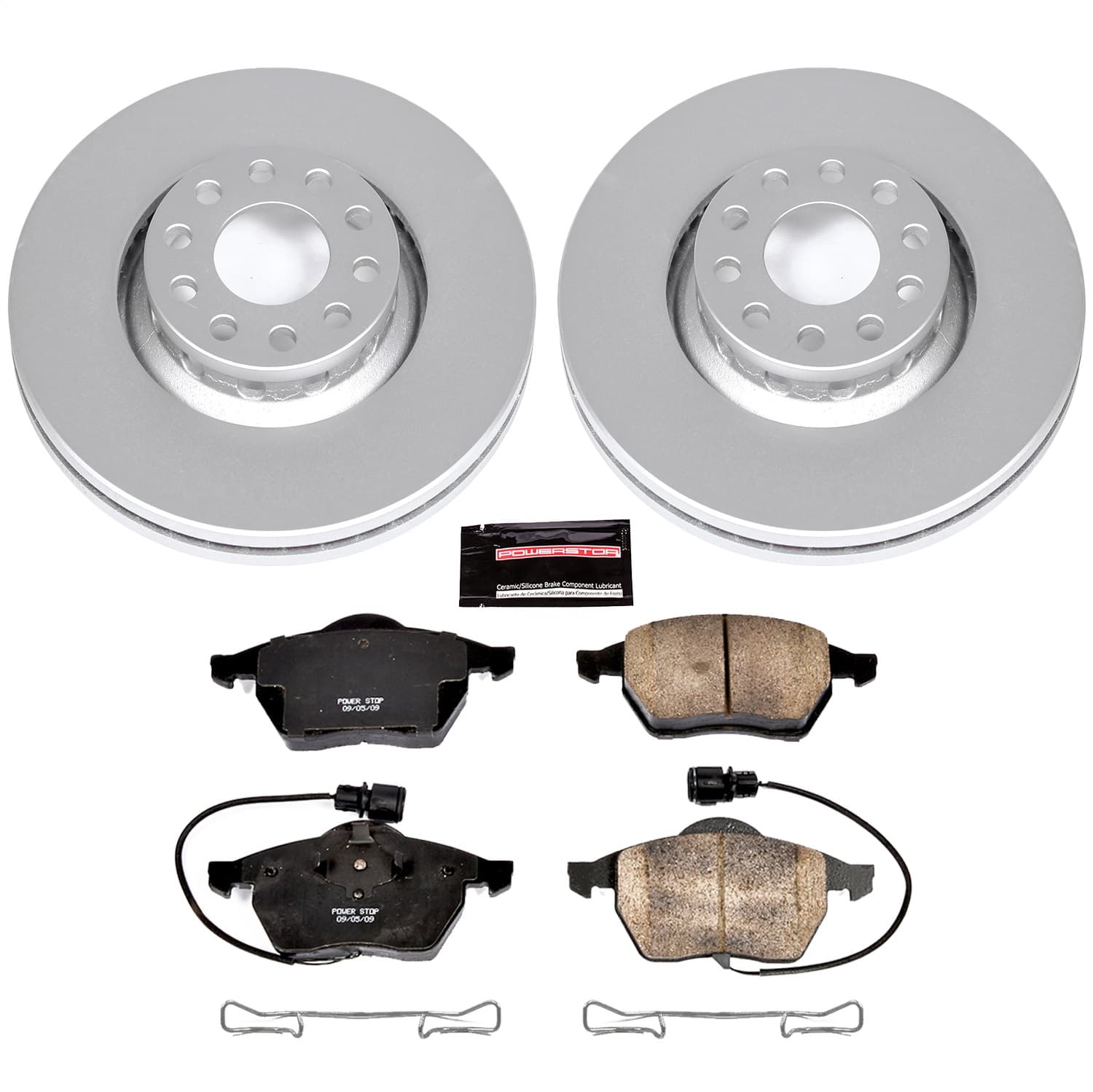 Power Stop - CRK634 - Front - Disc Brake Pad and Rotor Kit image 1