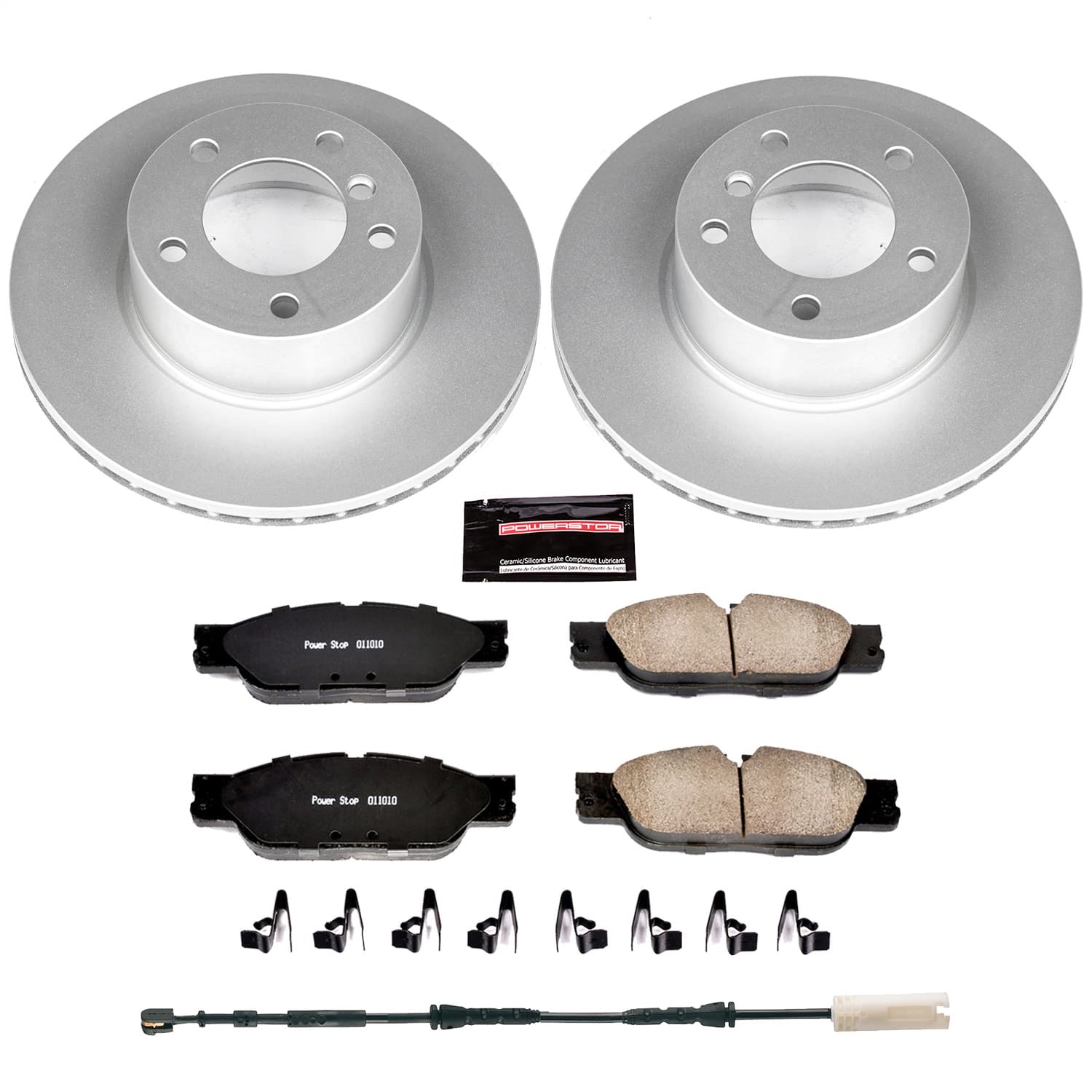 Power Stop - CRK6346 - Front - Disc Brake Pad and Rotor Kit image 1