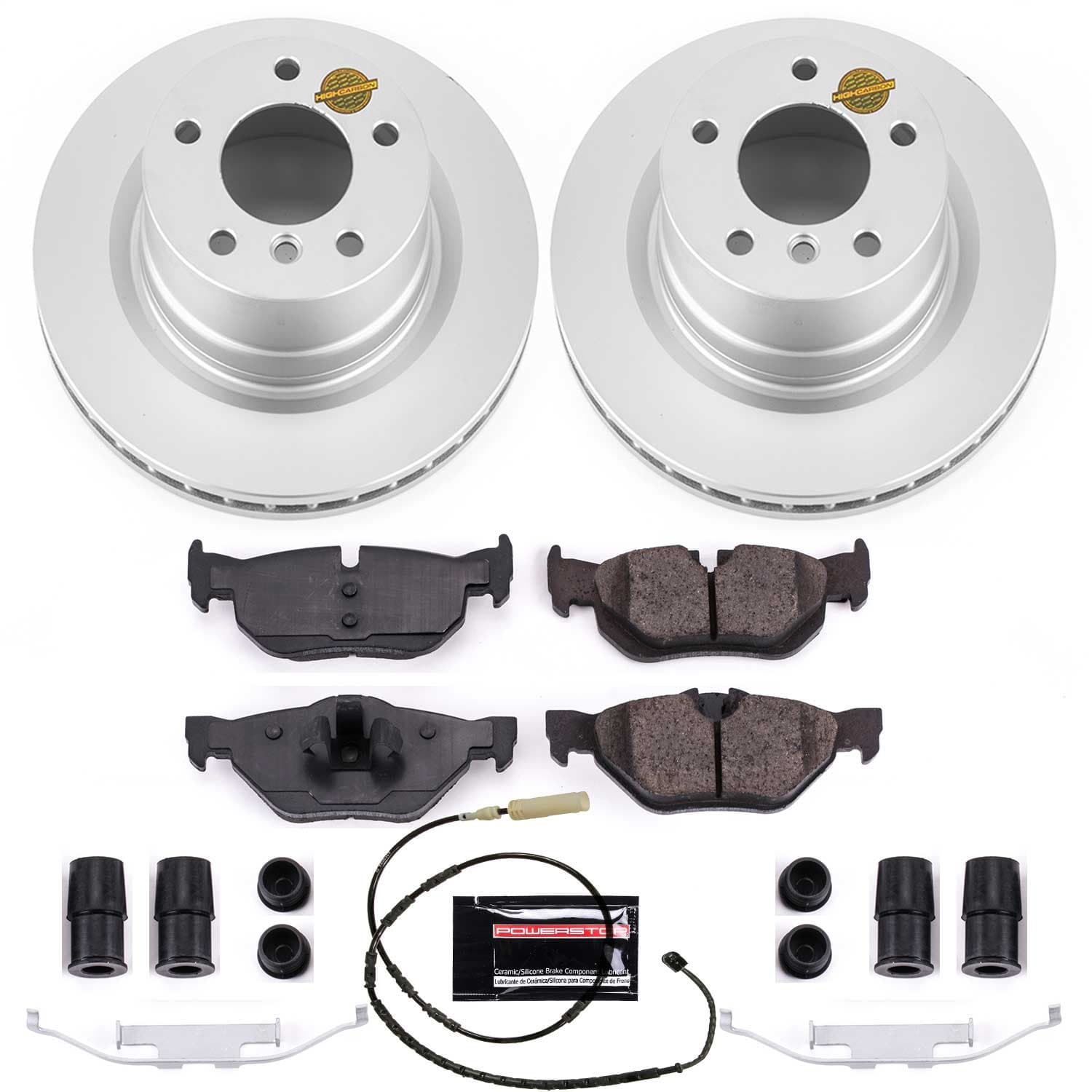 Power Stop - CRK6348 - Rear - Disc Brake Pad and Rotor Kit image 1