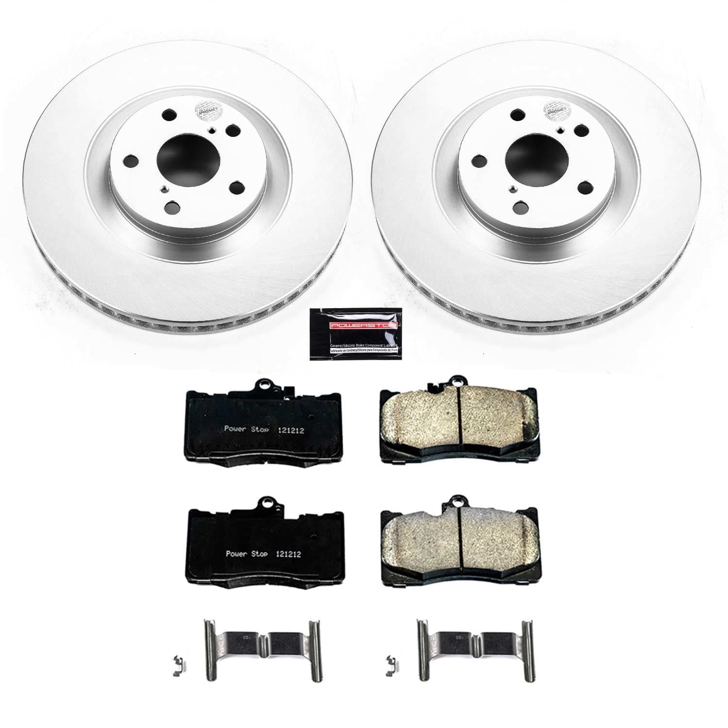 Power Stop - CRK6355 - Front - Disc Brake Pad and Rotor Kit image 1