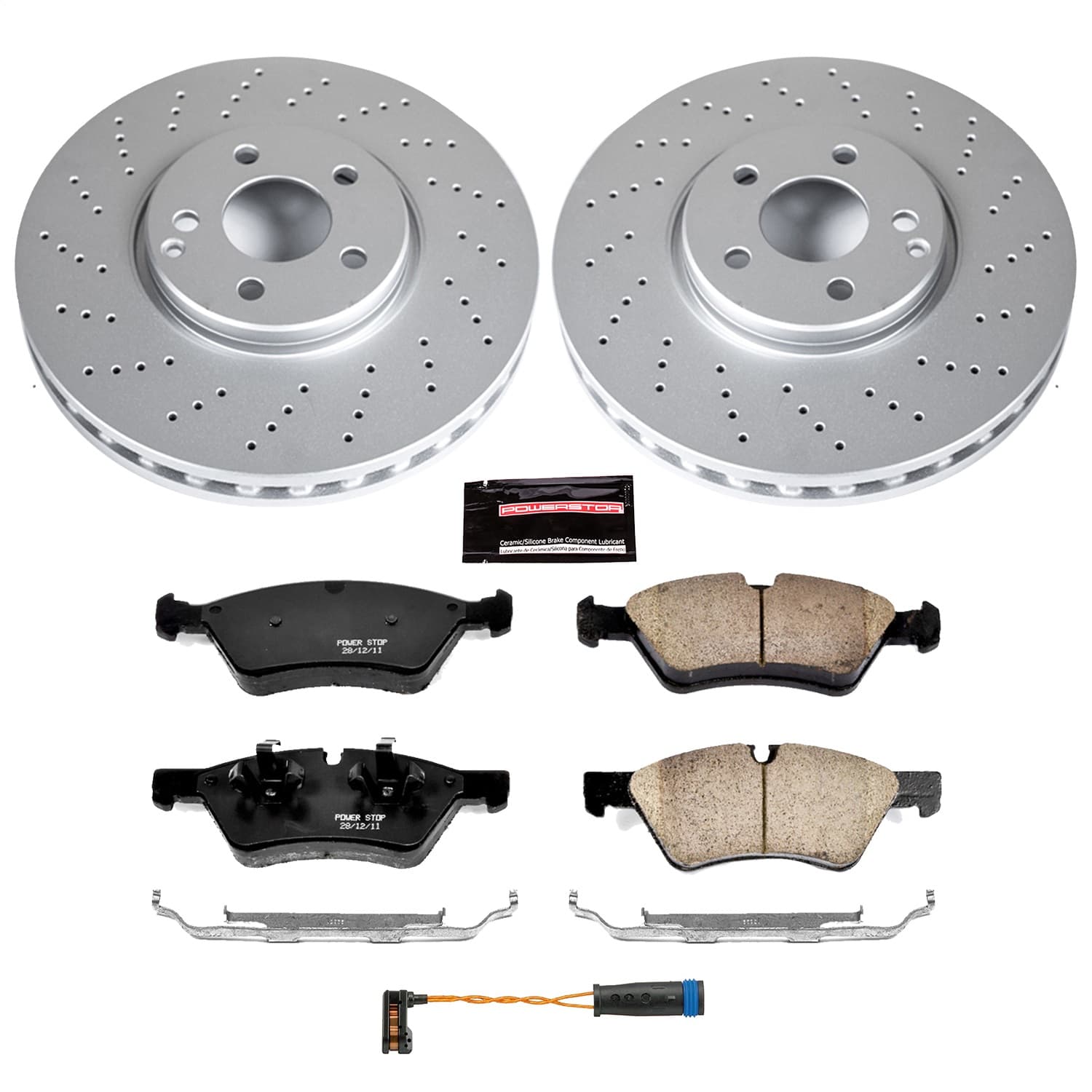 Power Stop - CRK6357 - Front - Disc Brake Pad and Rotor Kit image 1