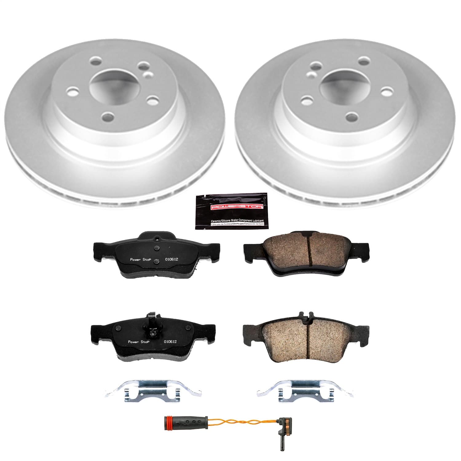 Power Stop - CRK6359 - Rear - Disc Brake Pad and Rotor Kit image 1
