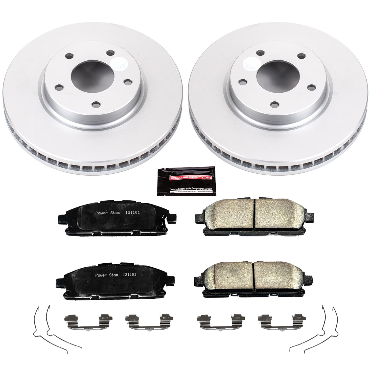 Power Stop - CRK6360 - Front - Disc Brake Pad and Rotor Kit image 1