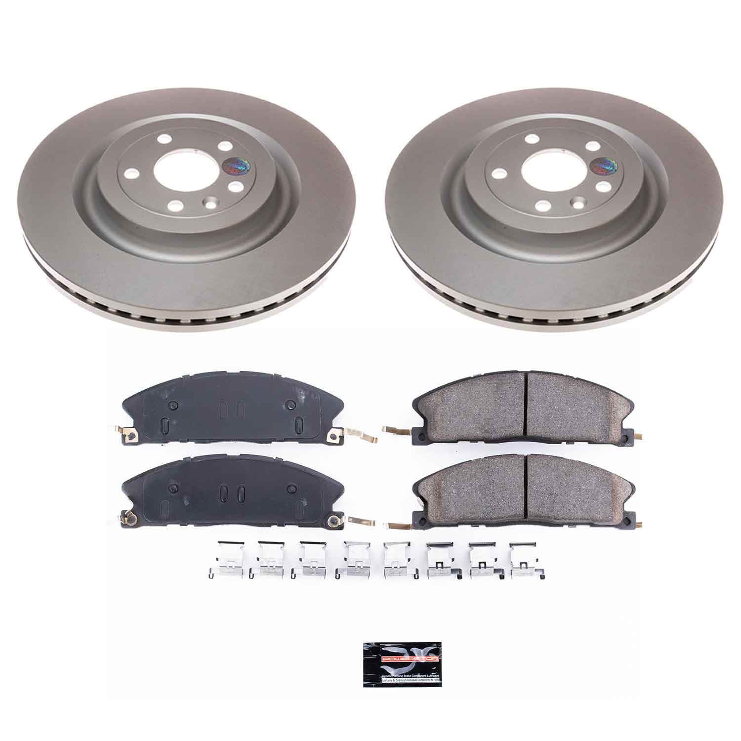 Power Stop - CRK6374 - Front - Disc Brake Pad and Rotor Kit image 1