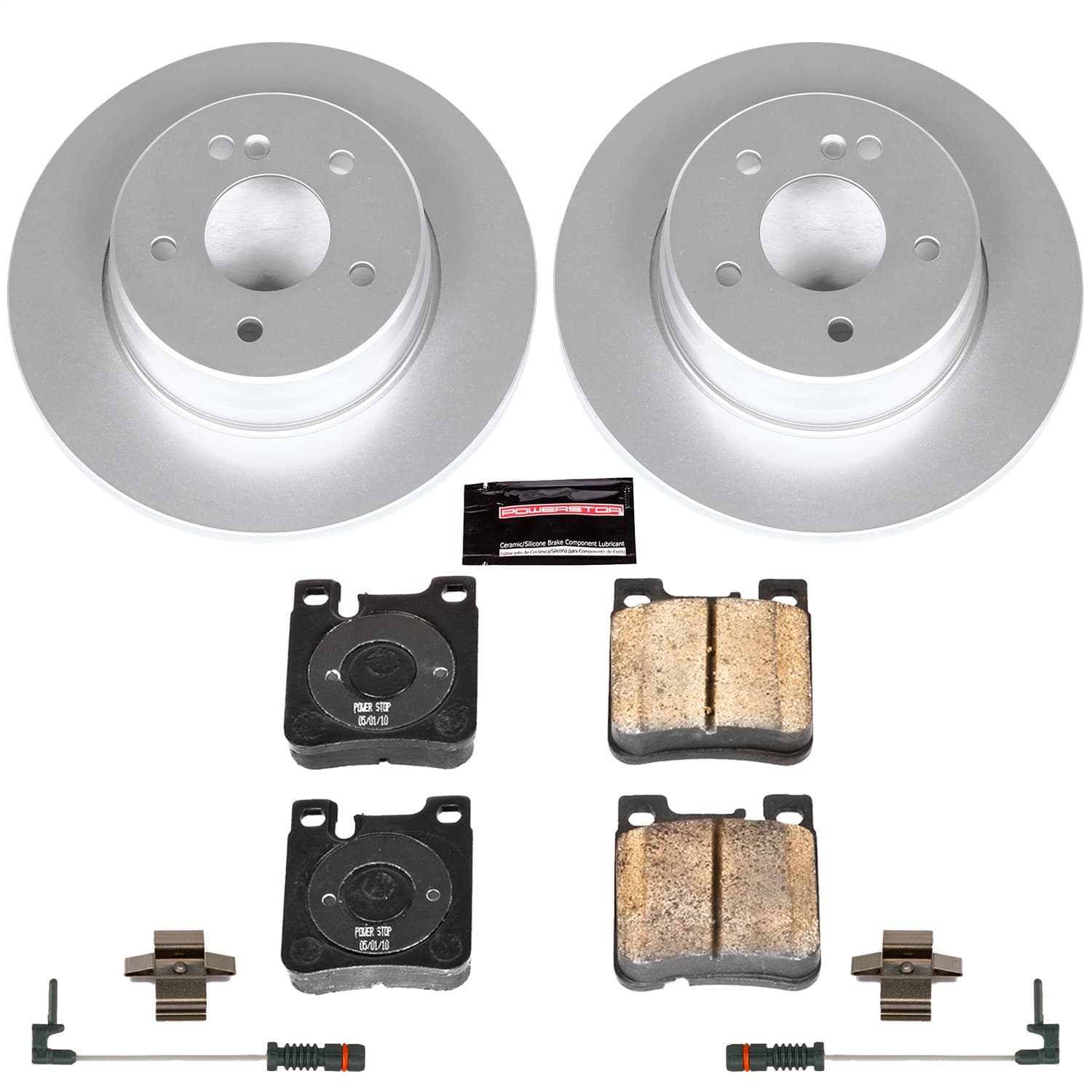 Power Stop - CRK6377 - Rear - Disc Brake Pad and Rotor Kit image 1