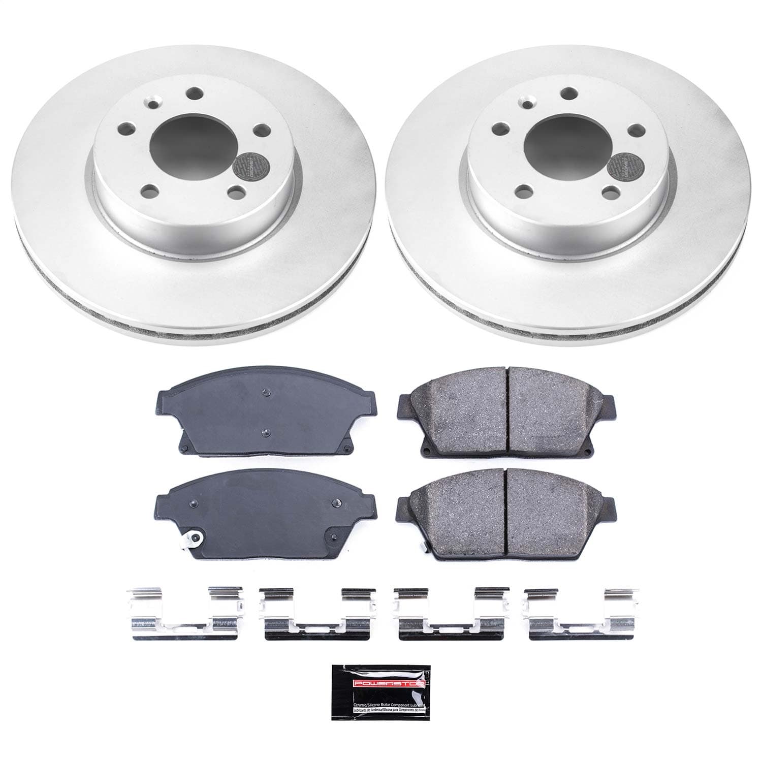 Power Stop - CRK6386 - Front - Disc Brake Pad and Rotor Kit image 1