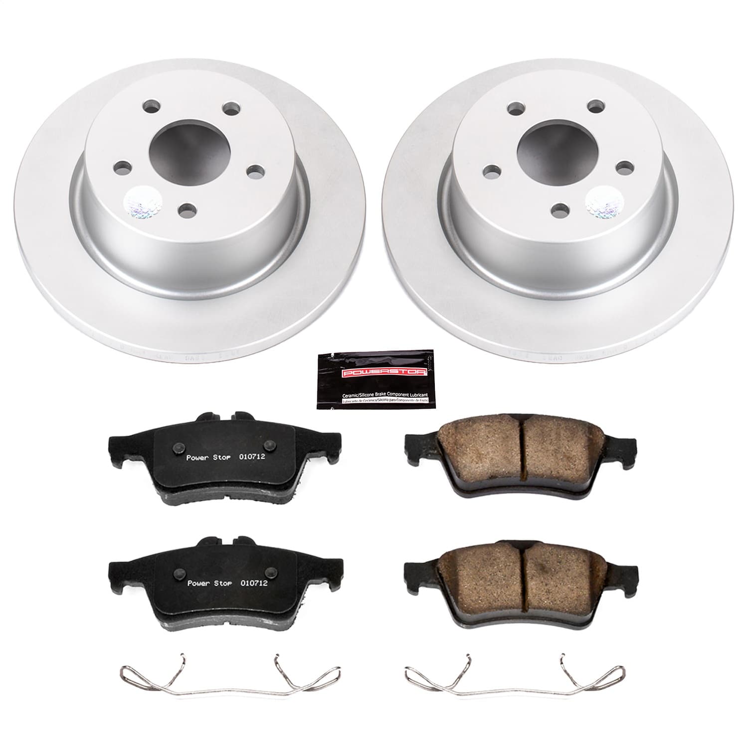 Power Stop - CRK6398 - Rear - Disc Brake Pad and Rotor Kit image 1