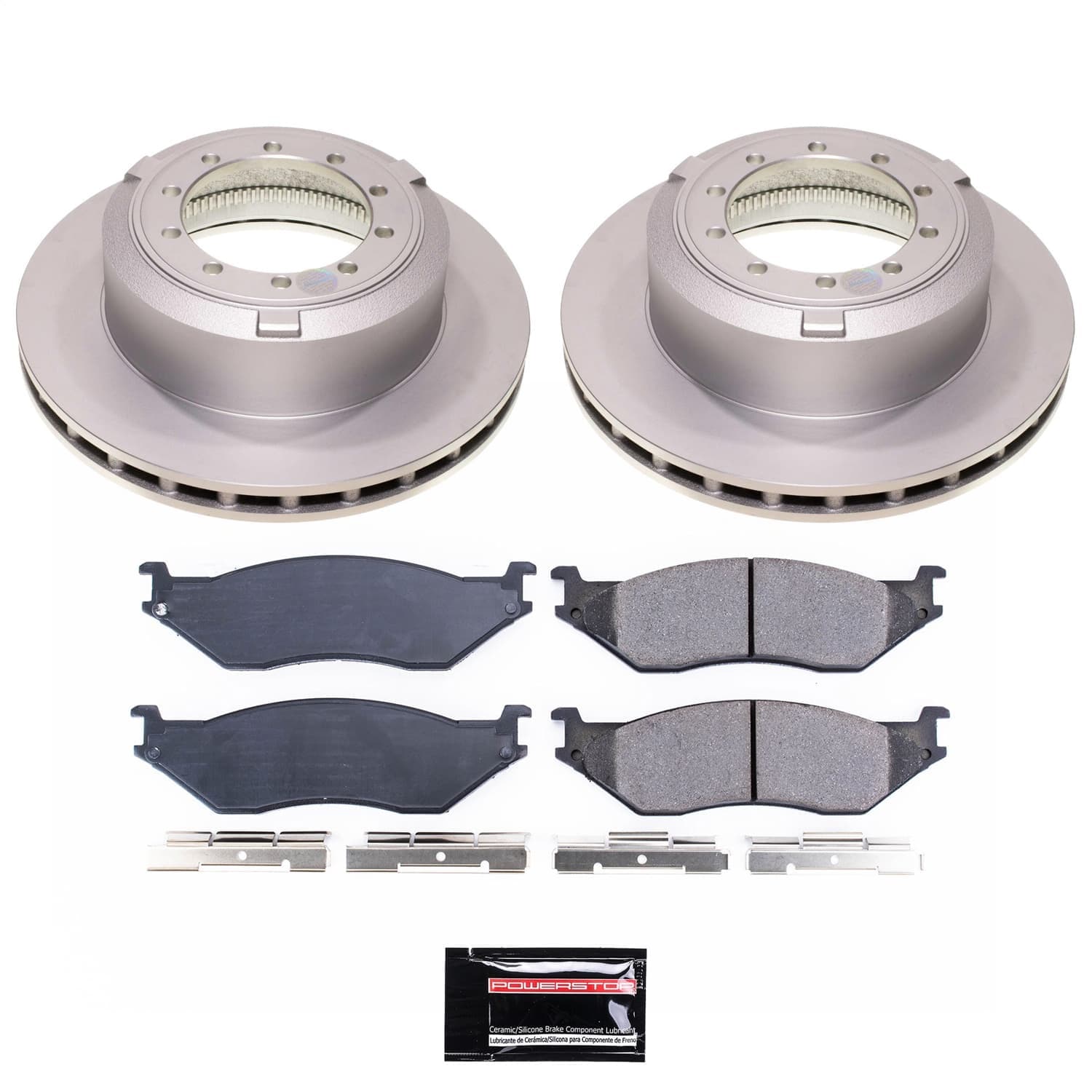 Power Stop - CRK6410 - Rear - Disc Brake Pad and Rotor Kit image 1