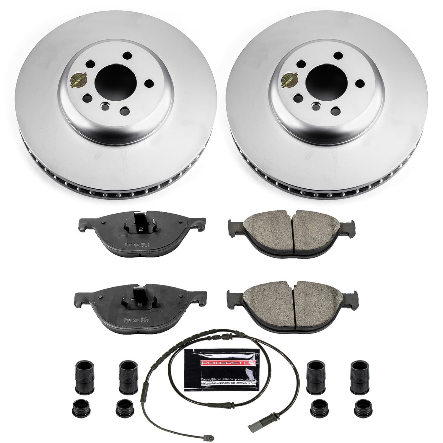 Power Stop - CRK6414 - Front - Disc Brake Pad and Rotor Kit image 1