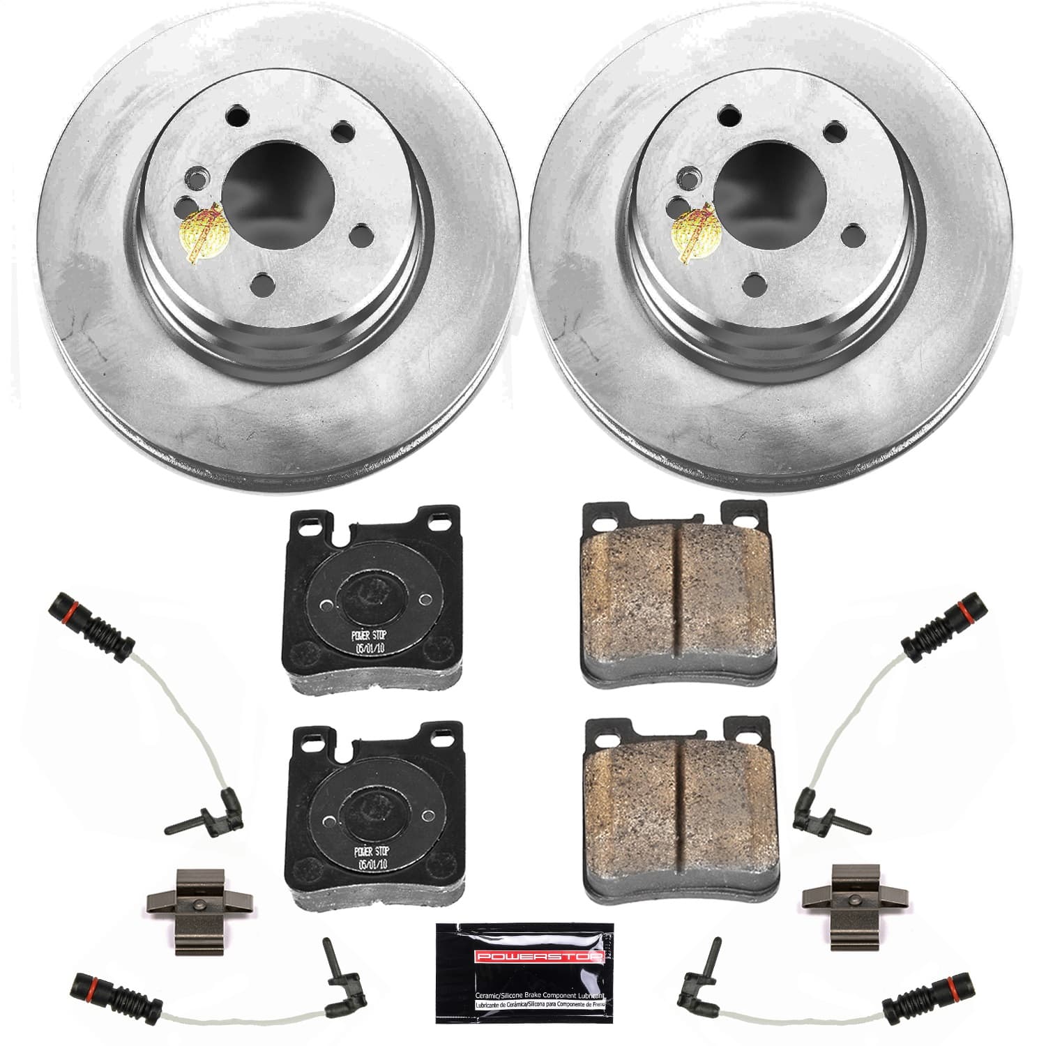 Power Stop - CRK6472 - Rear - Disc Brake Pad and Rotor Kit image 1