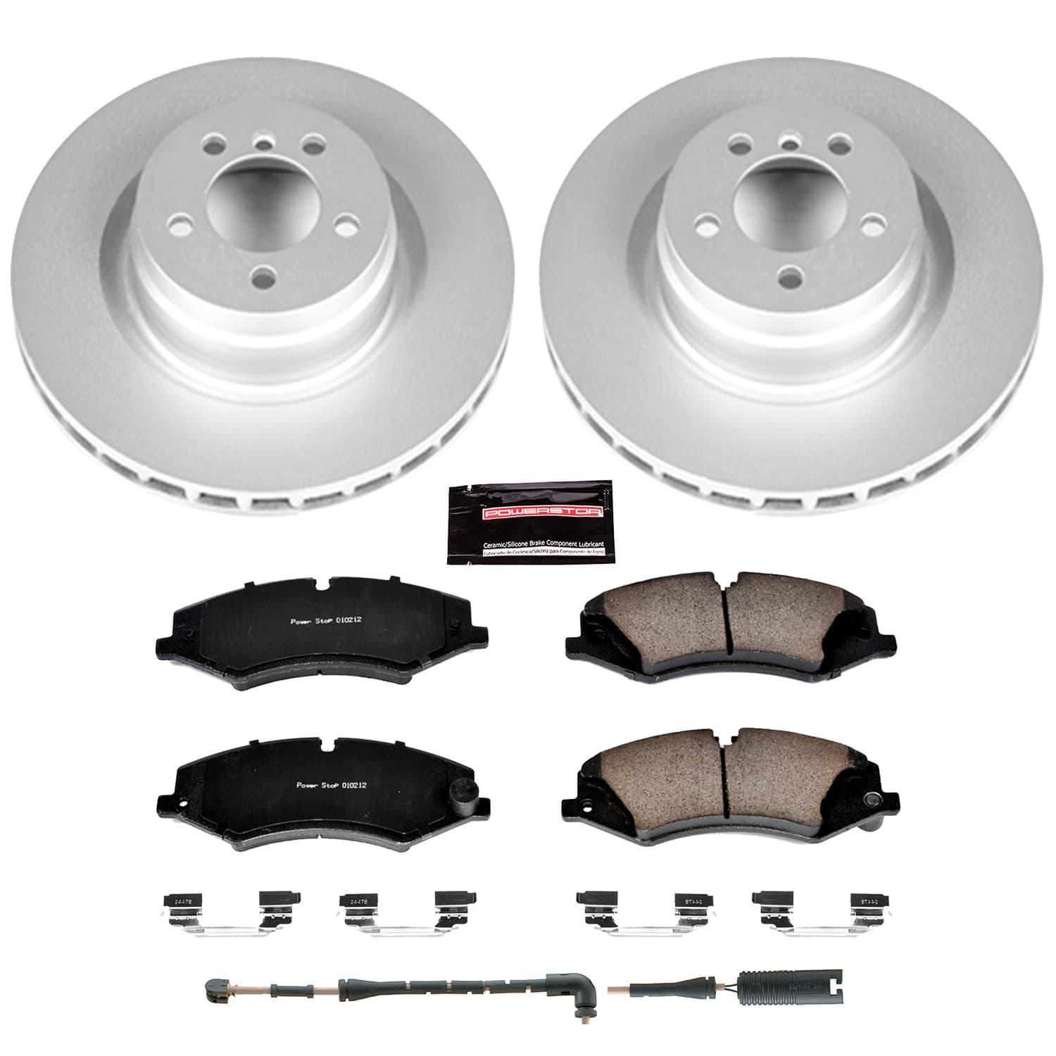 Power Stop - CRK6475 - Front - Disc Brake Pad and Rotor Kit image 1
