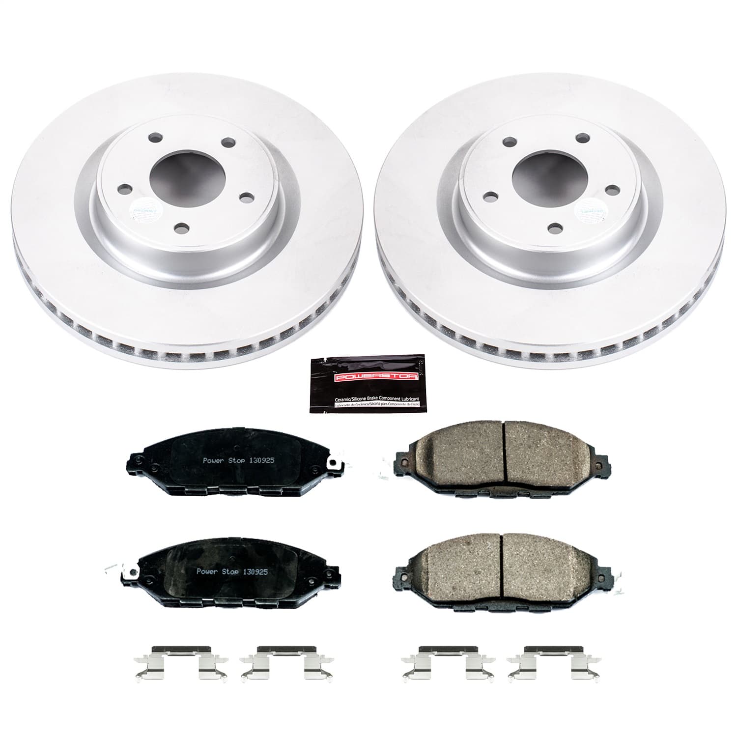 Power Stop - CRK6496 - Front - Disc Brake Pad and Rotor Kit image 1