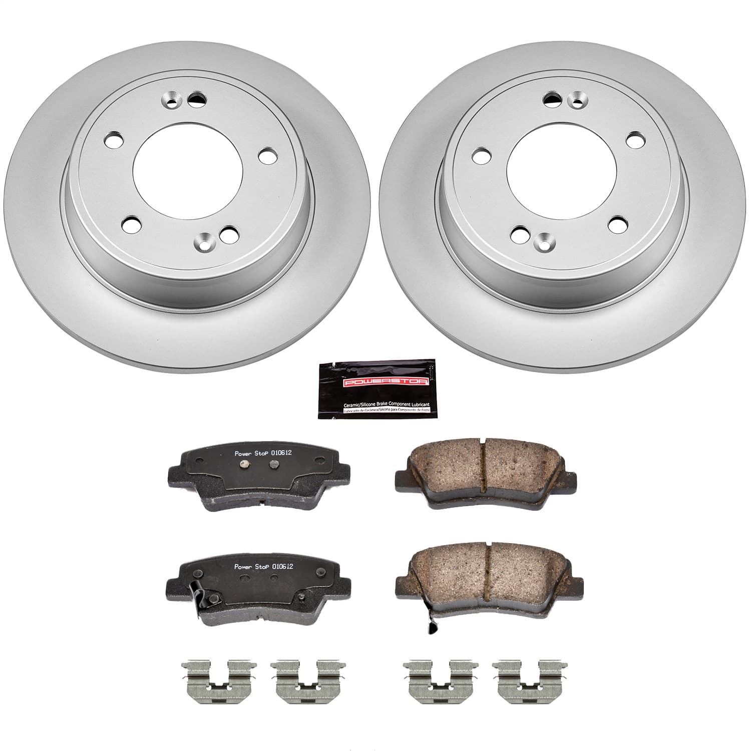 Power Stop - CRK6501 - Rear - Disc Brake Pad and Rotor Kit image 1