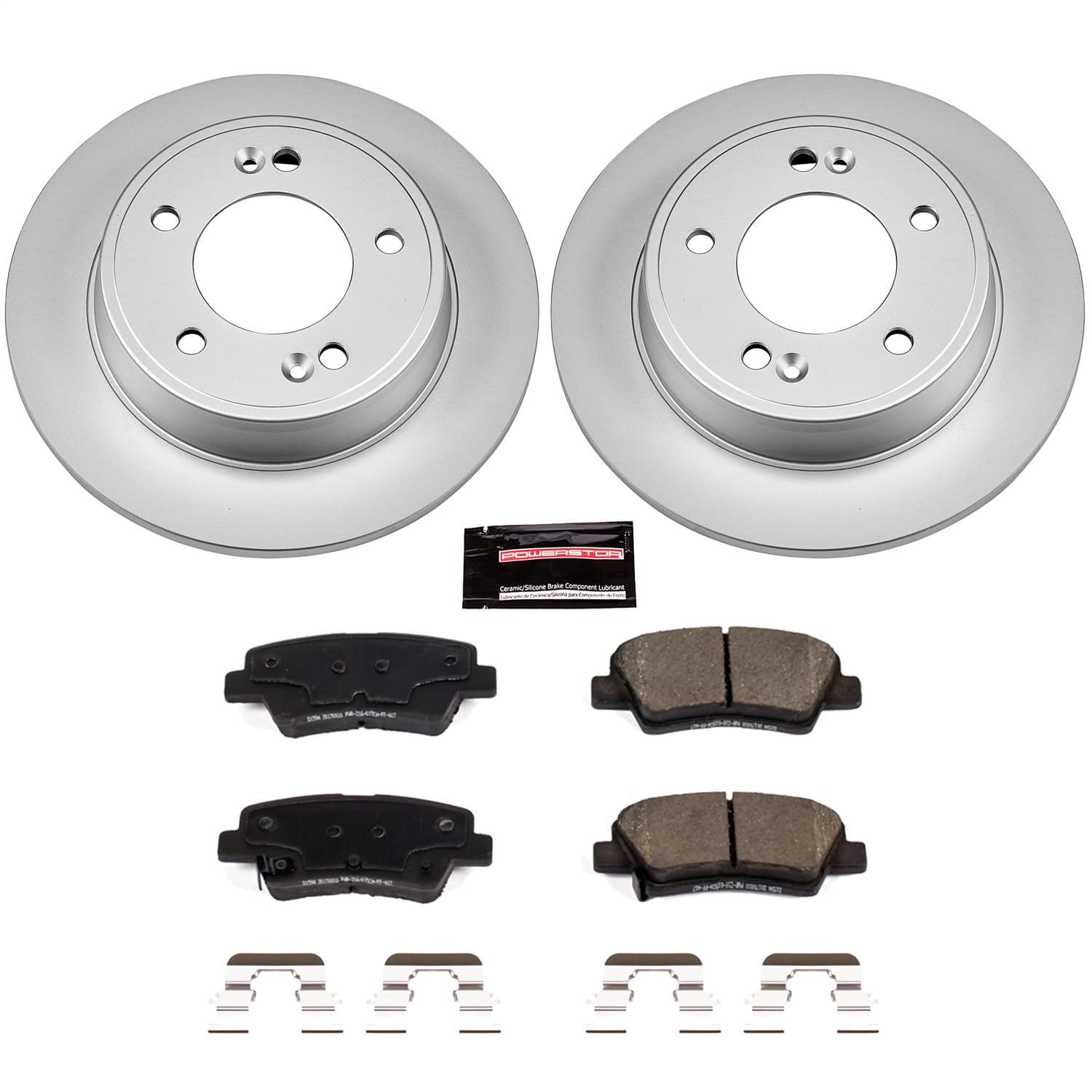 Power Stop - CRK6502 - Rear - Disc Brake Pad and Rotor Kit image 1
