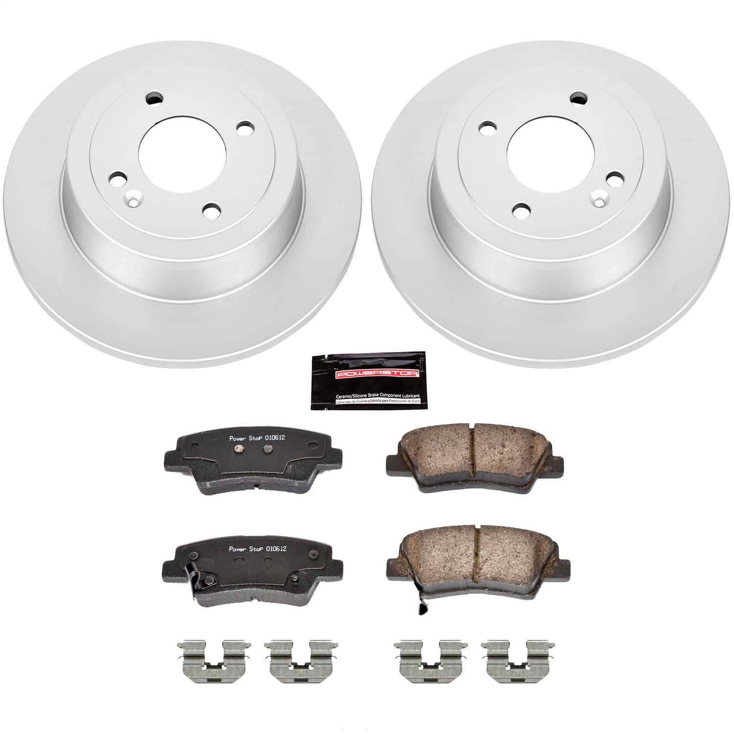 Power Stop - CRK6507 - Rear - Disc Brake Pad and Rotor Kit image 1