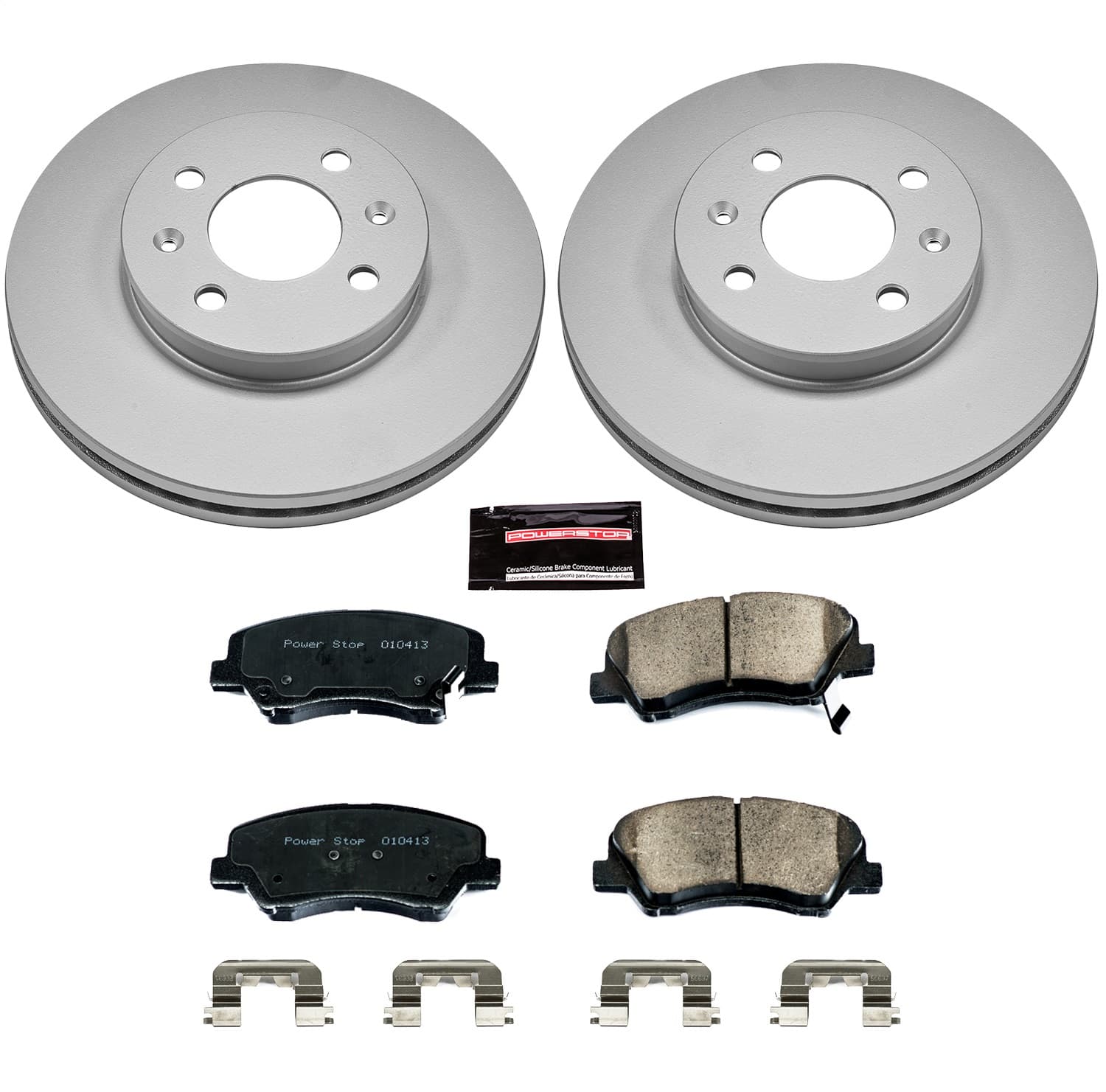 Power Stop - CRK6508 - Front - Disc Brake Pad and Rotor Kit image 1