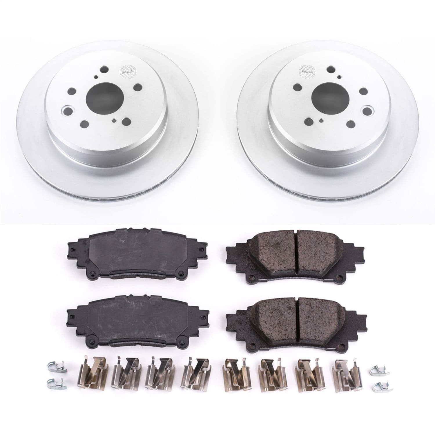Power Stop - CRK6514 - Rear - Disc Brake Pad and Rotor Kit image 1